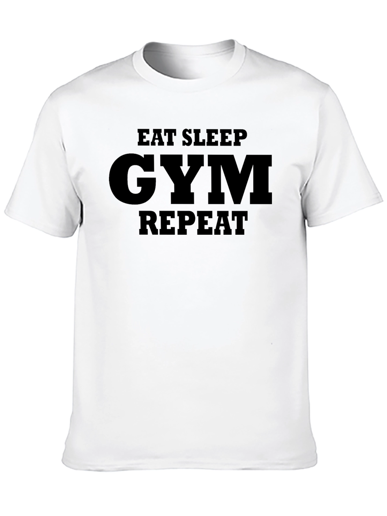 Eat Sleep Gym Repeat T-Shirt - Black