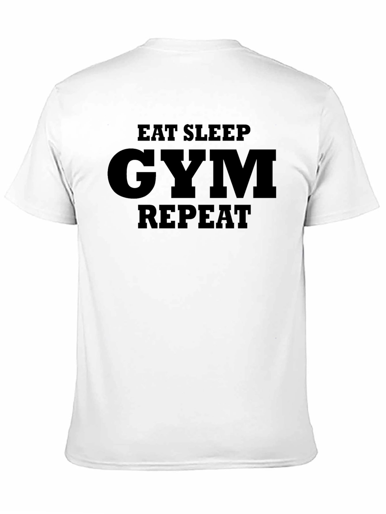 Eat Sleep Gym Repeat T-Shirt - Black