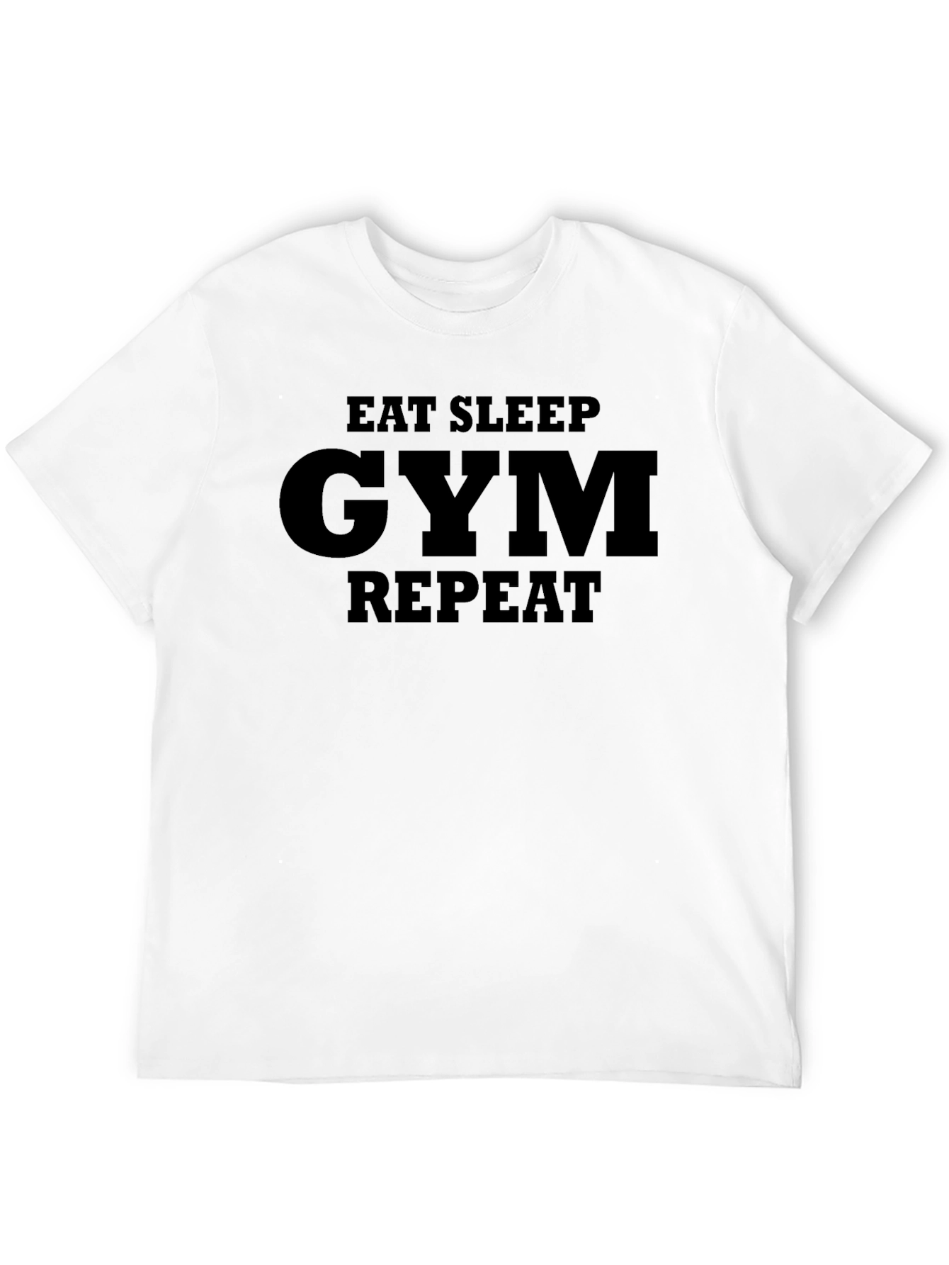 Eat Sleep Gym Repeat T-Shirt - Black