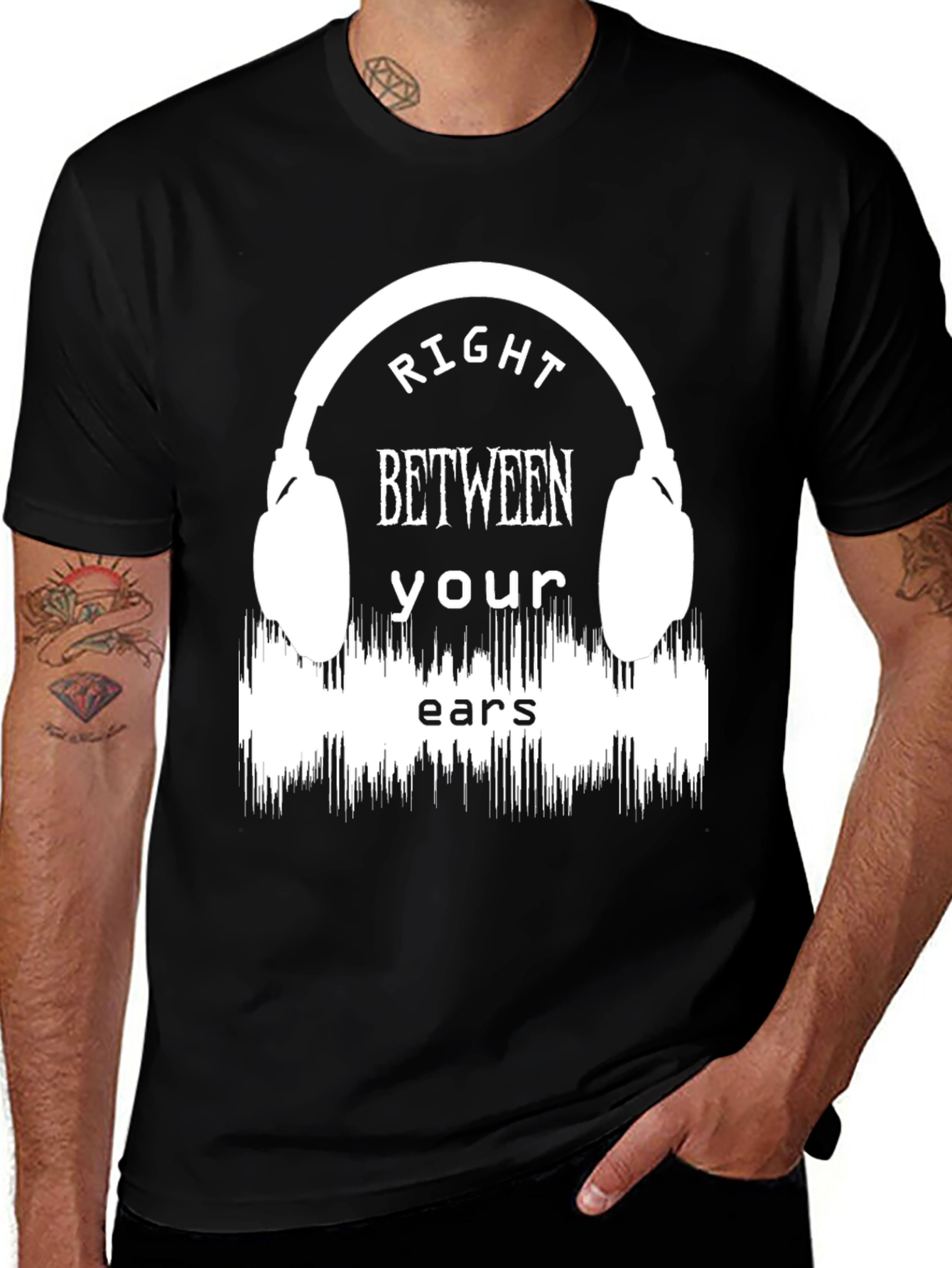 Right Between Your Ears Graphic T-Shirt