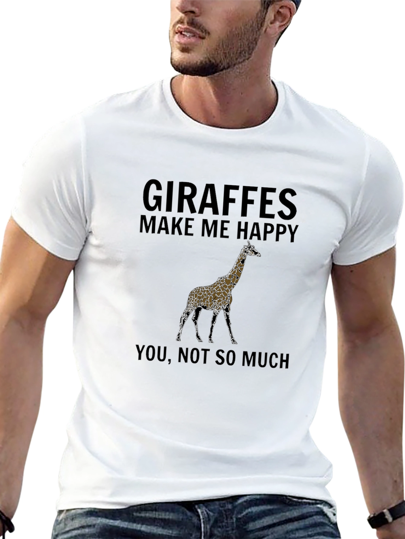 Giraffe Graphic Tee - Funny Novelty Shirt