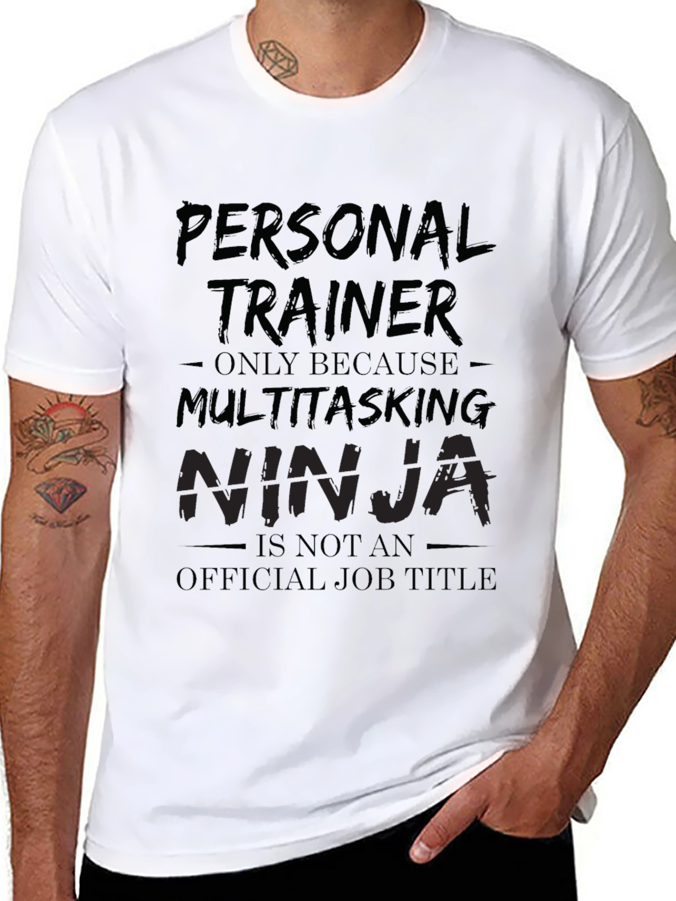 Personal Trainer Multitasking Ninja Funny T-Shirt