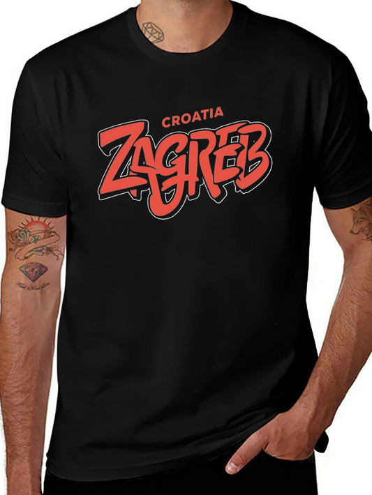Zagreb Croatia Graphic Tee - Cool Tourist Souvenir T-Shirt