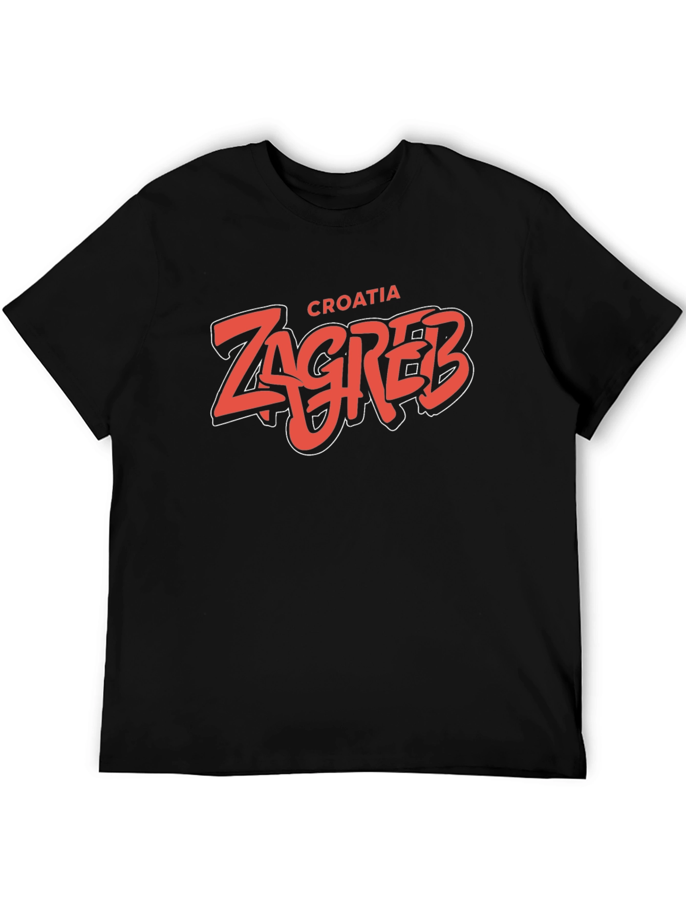 Zagreb Croatia Graphic Tee - Cool Tourist Souvenir T-Shirt