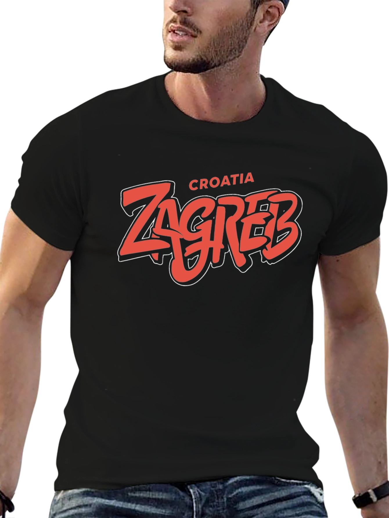 Zagreb Croatia Graphic Tee - Cool Tourist Souvenir T-Shirt