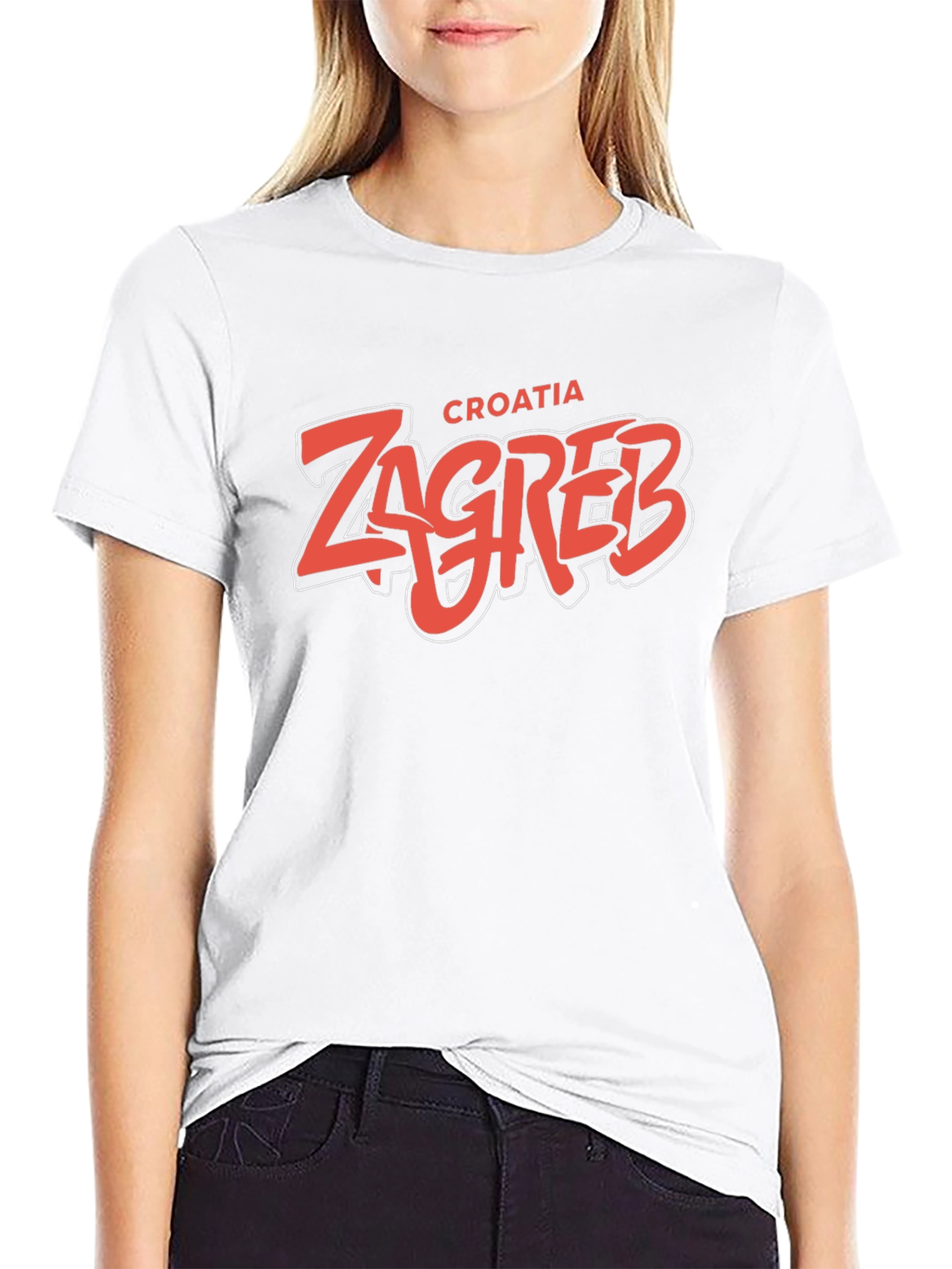 Zagreb Croatia Graphic Tee - Cool Tourist Souvenir T-Shirt