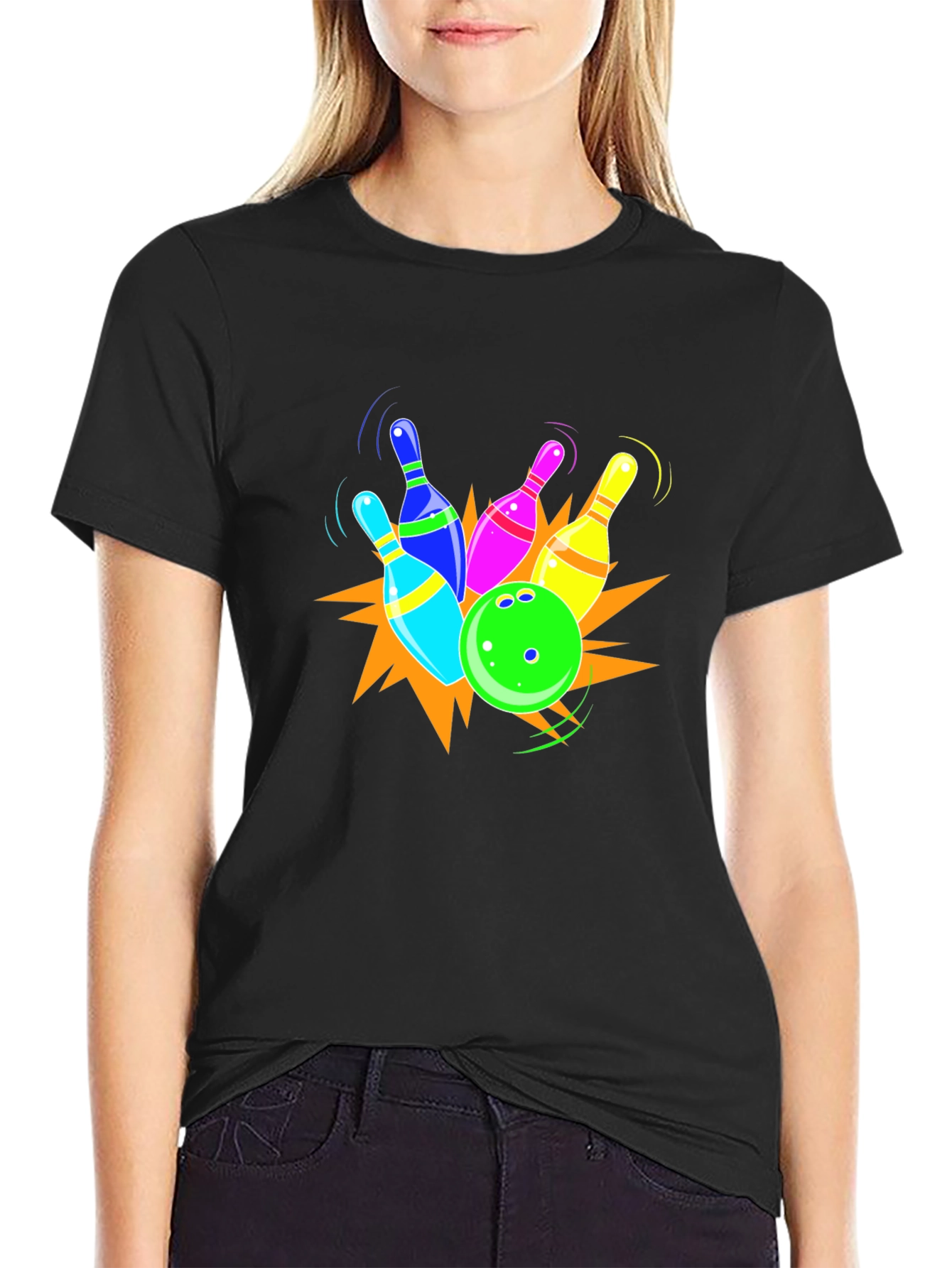 Bowling Strike Graphic T-Shirt