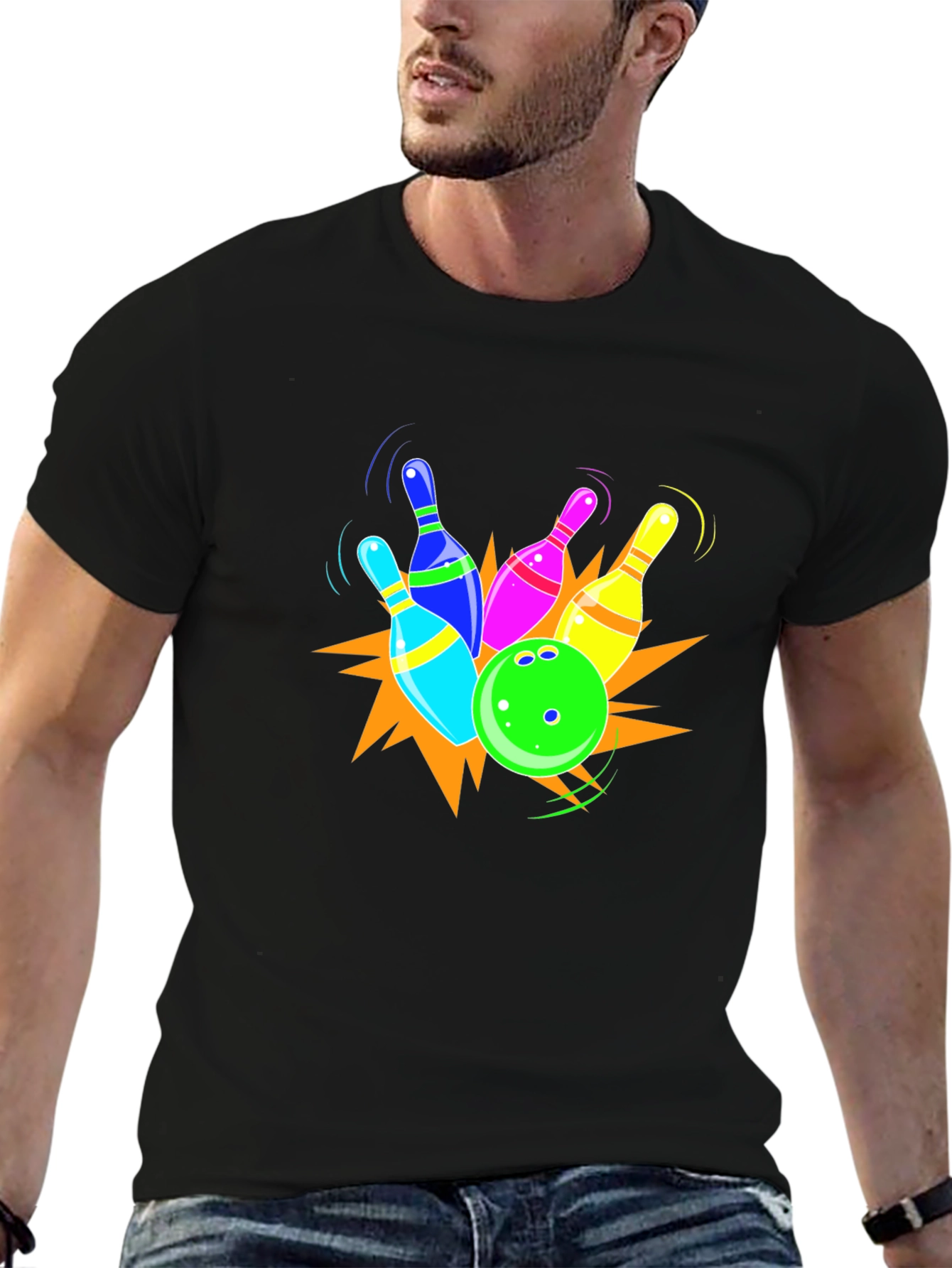 Bowling Strike Graphic T-Shirt