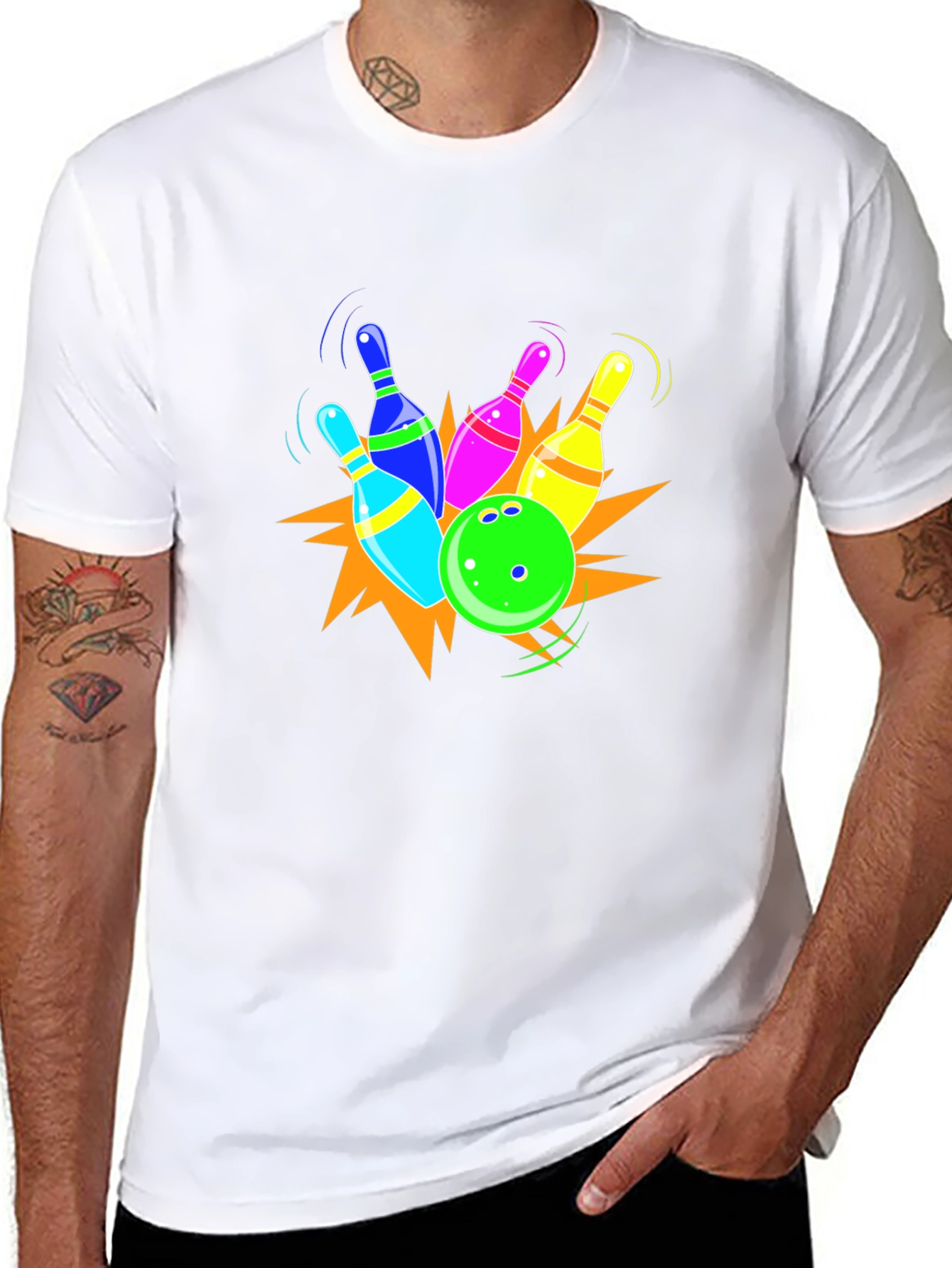 Bowling Strike Graphic T-Shirt