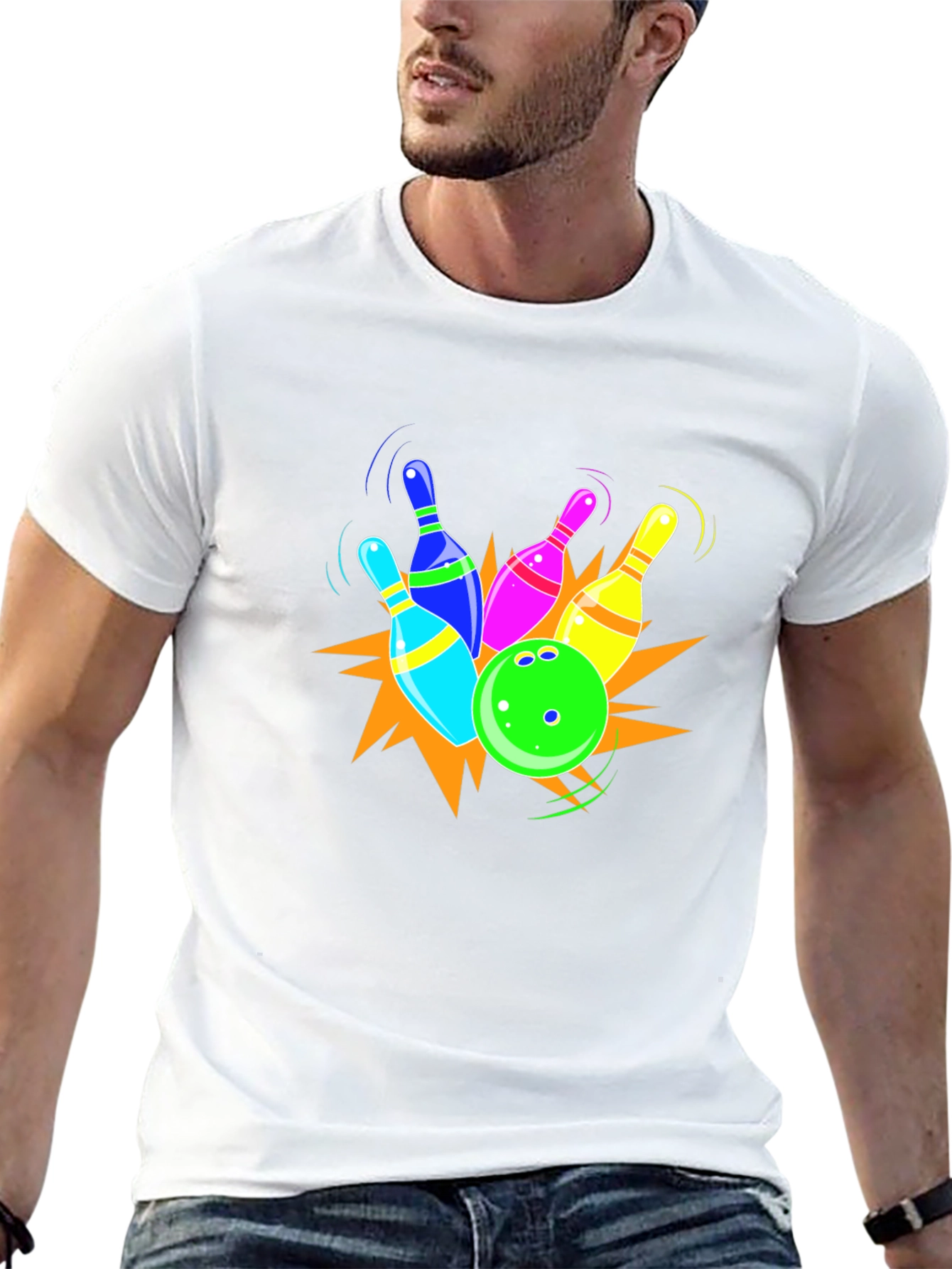 Bowling Strike Graphic T-Shirt