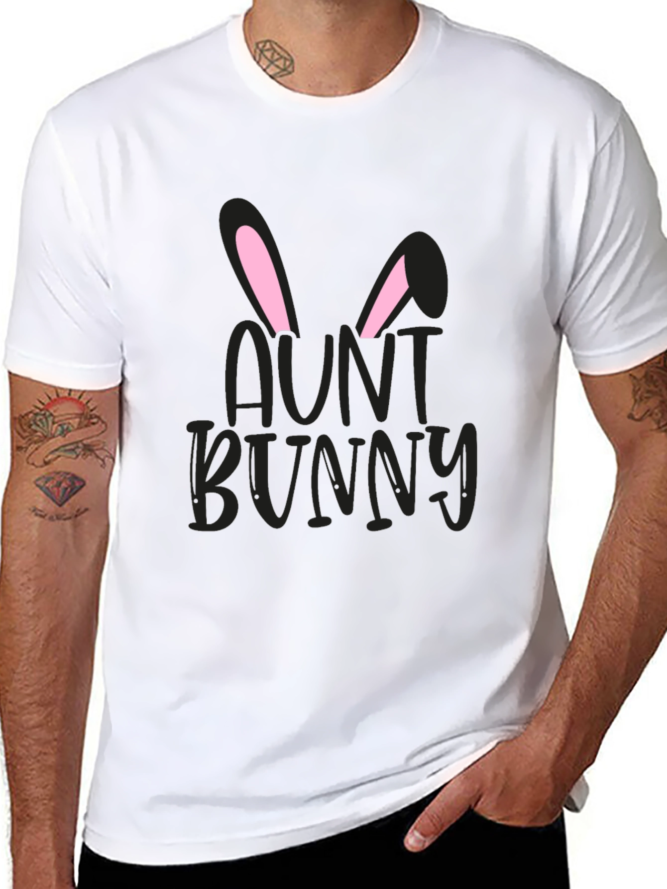 Aunt Bunny Easter T-Shirt - Cute Holiday Tee
