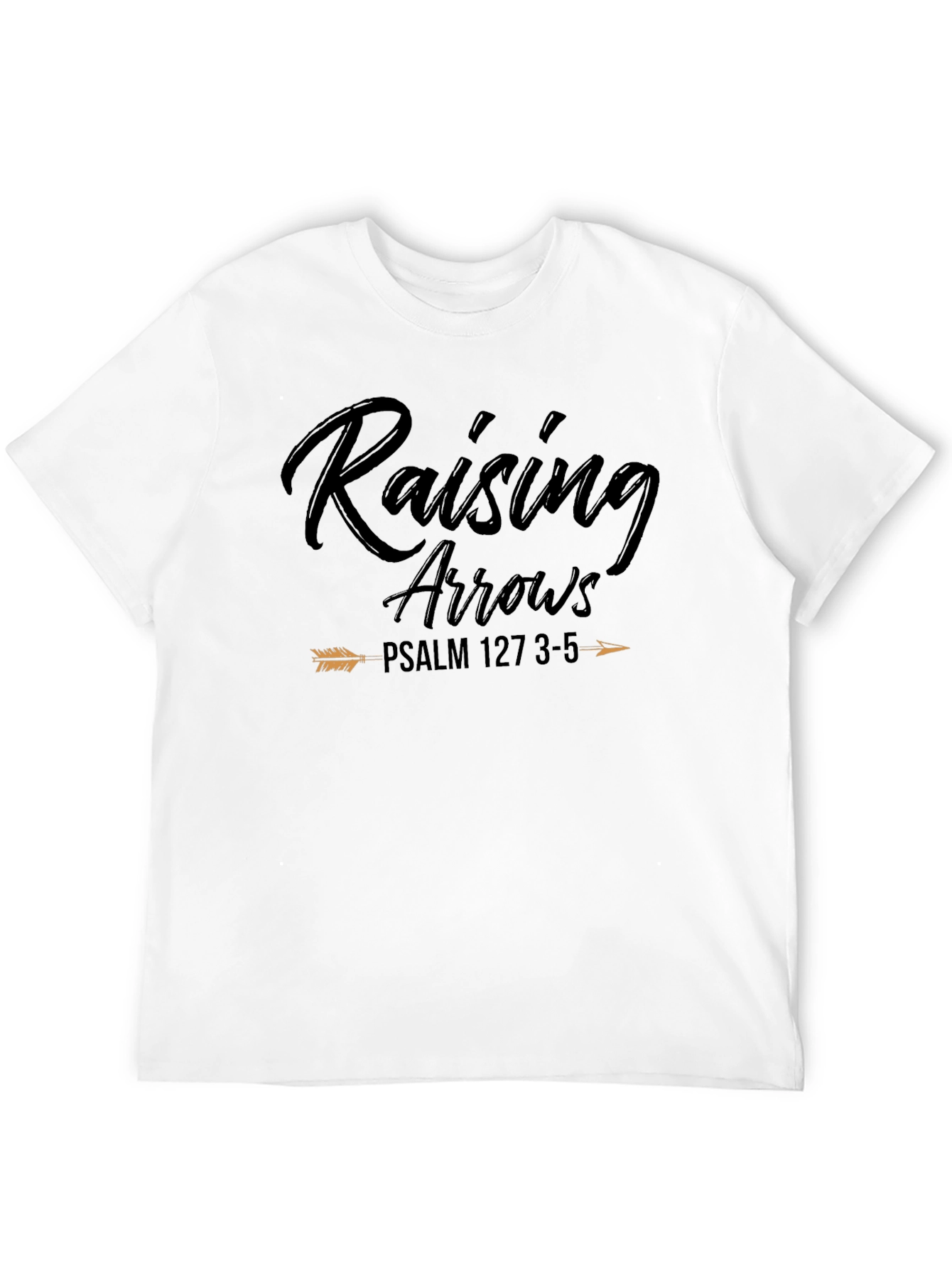 Raising Arrows Black T-Shirt Psalm 127