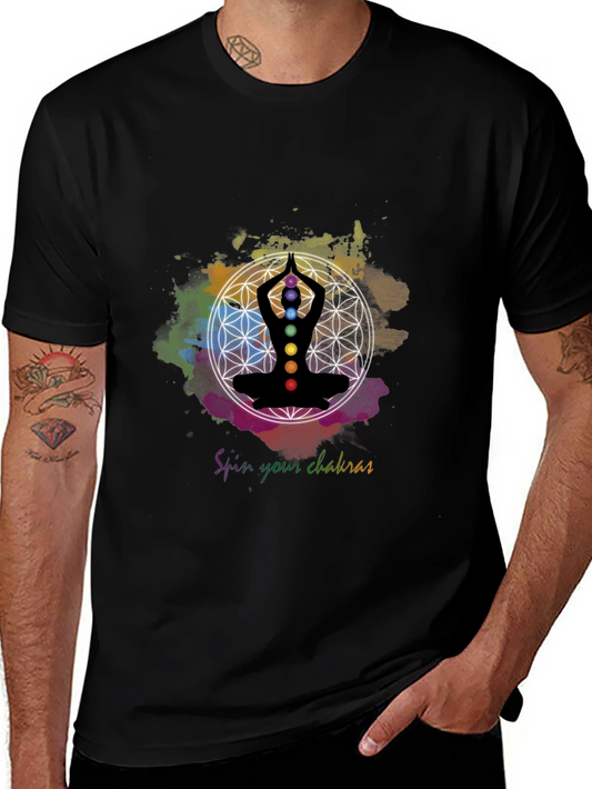 Chakra Spin T-Shirt - Meditate in Style
