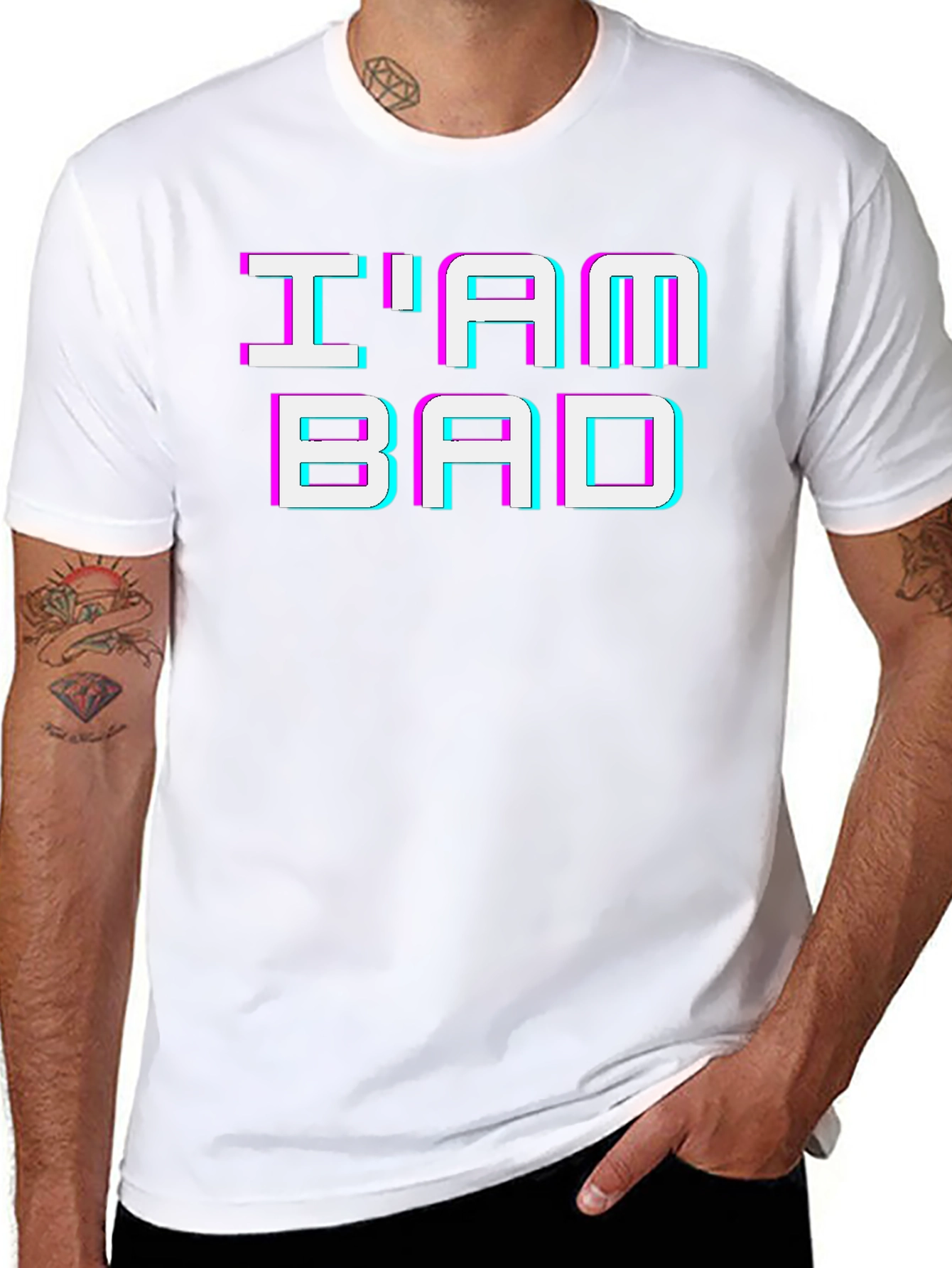 Im Bad 3D Glitch T-Shirt