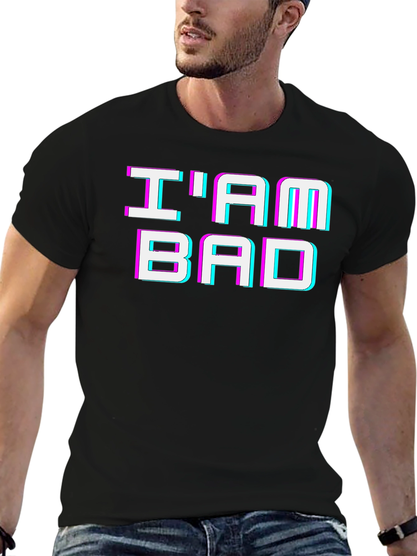 Im Bad 3D Glitch T-Shirt