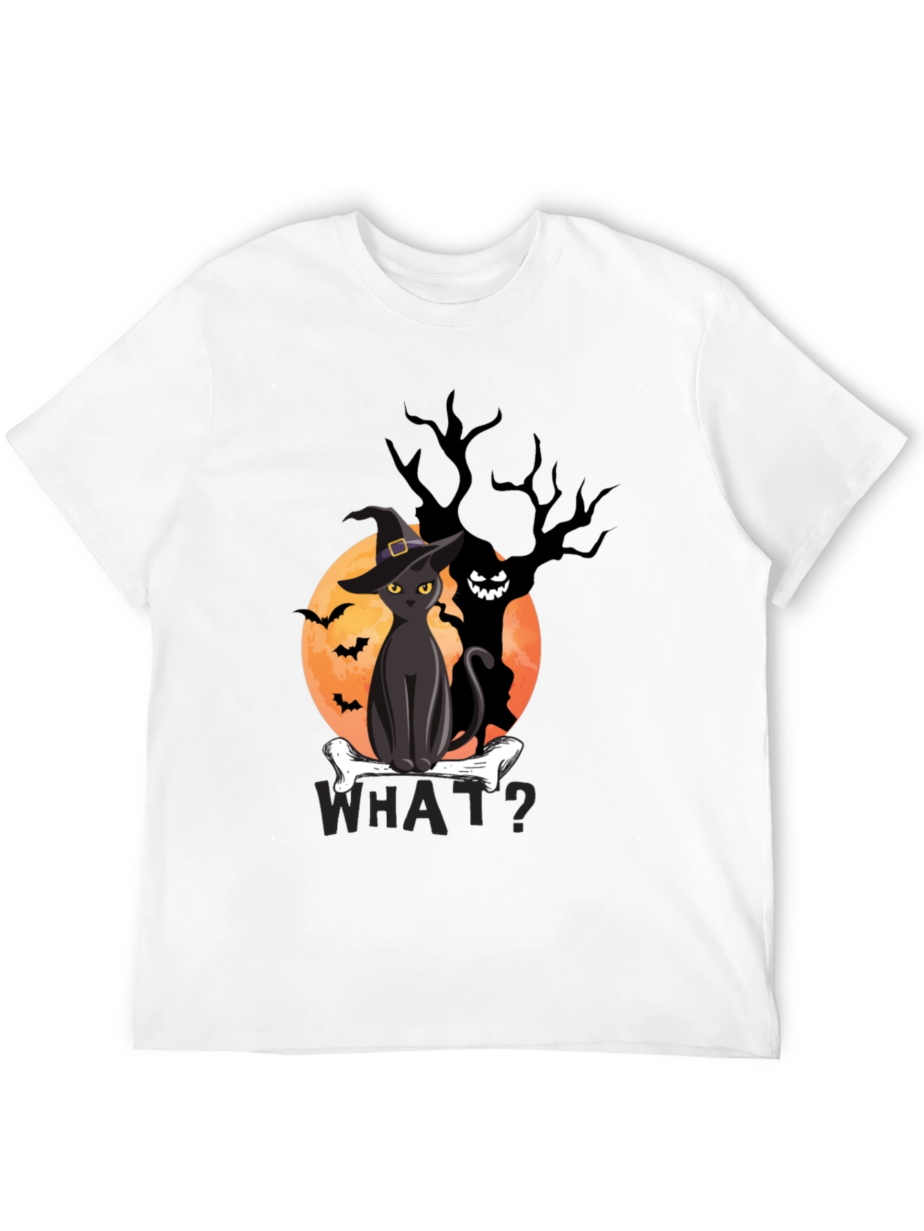 Halloween Cat T-Shirt - Spooky Graphic Tee