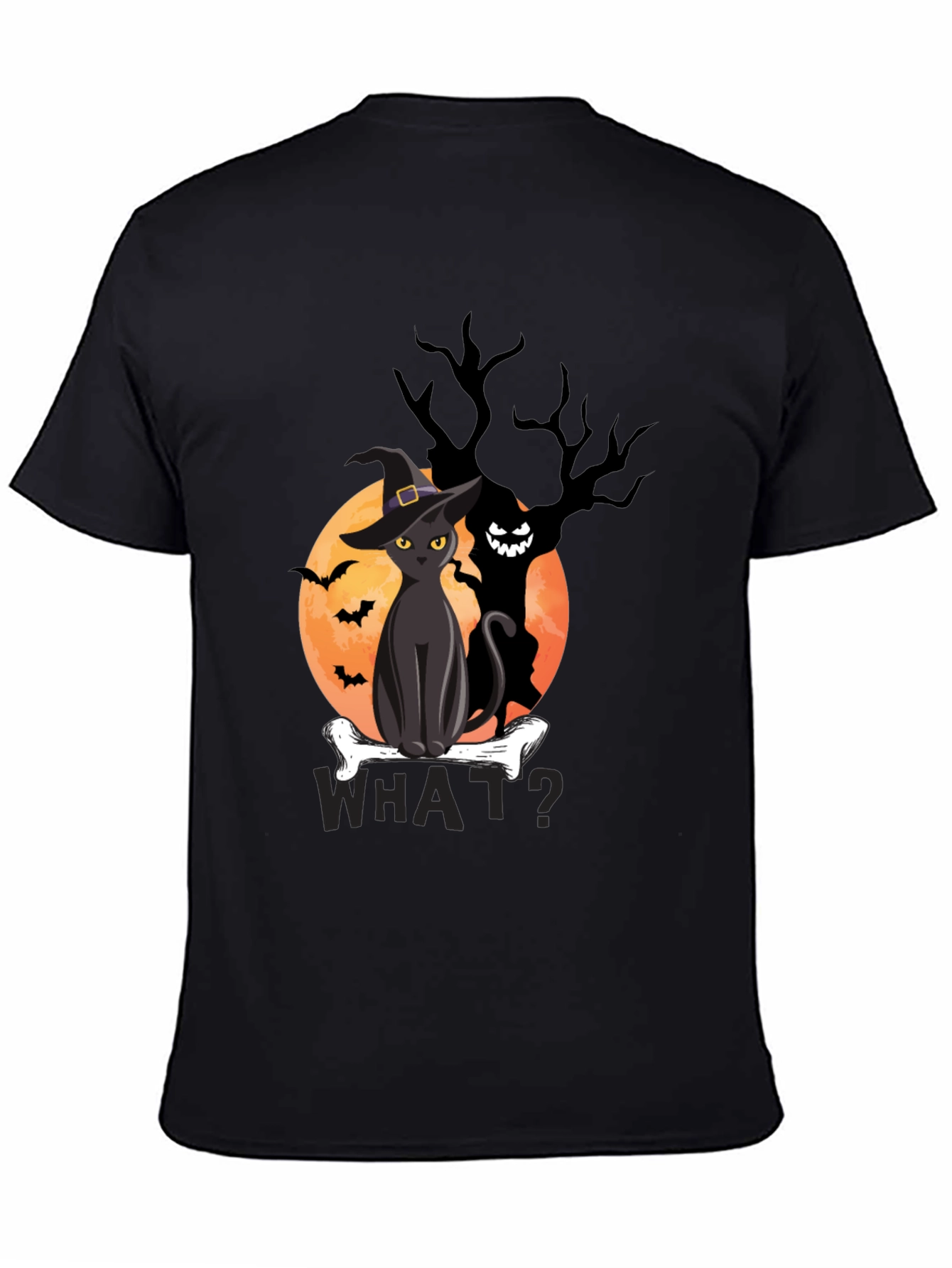 Halloween Cat T-Shirt - Spooky Graphic Tee