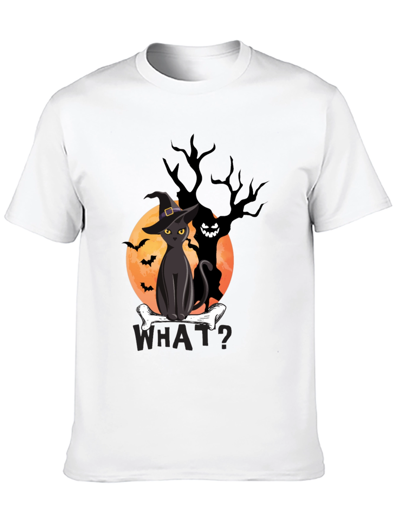 Halloween Cat T-Shirt - Spooky Graphic Tee