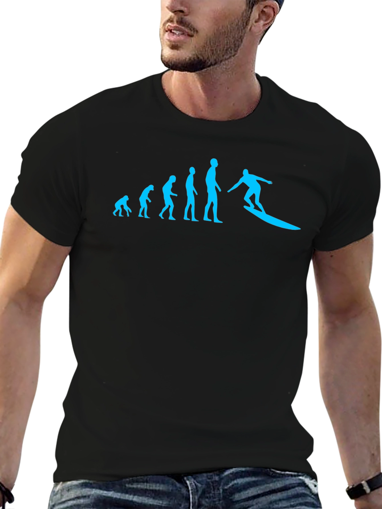 Evolution of Surfing Graphic Tee