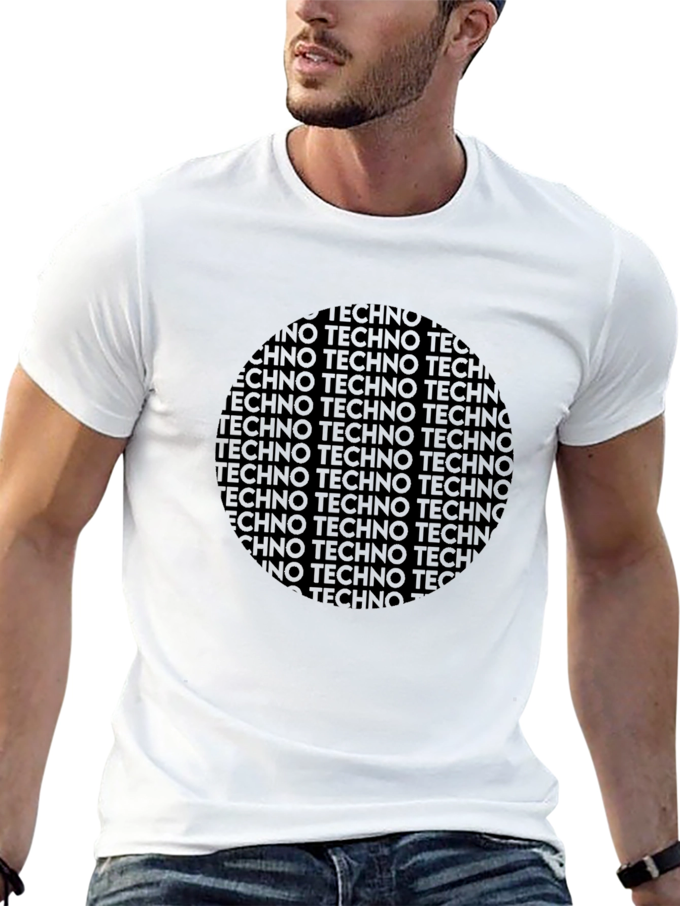 Techno Word Art Graphic T-Shirt
