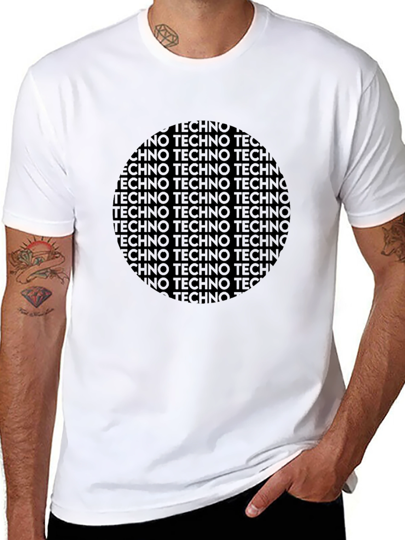 Techno Word Art Graphic T-Shirt
