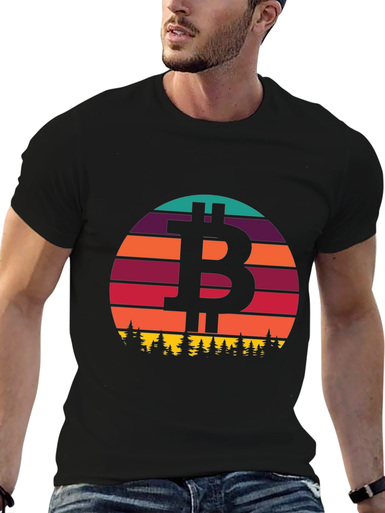 Bitcoin Sunset T-Shirt - Crypto Style