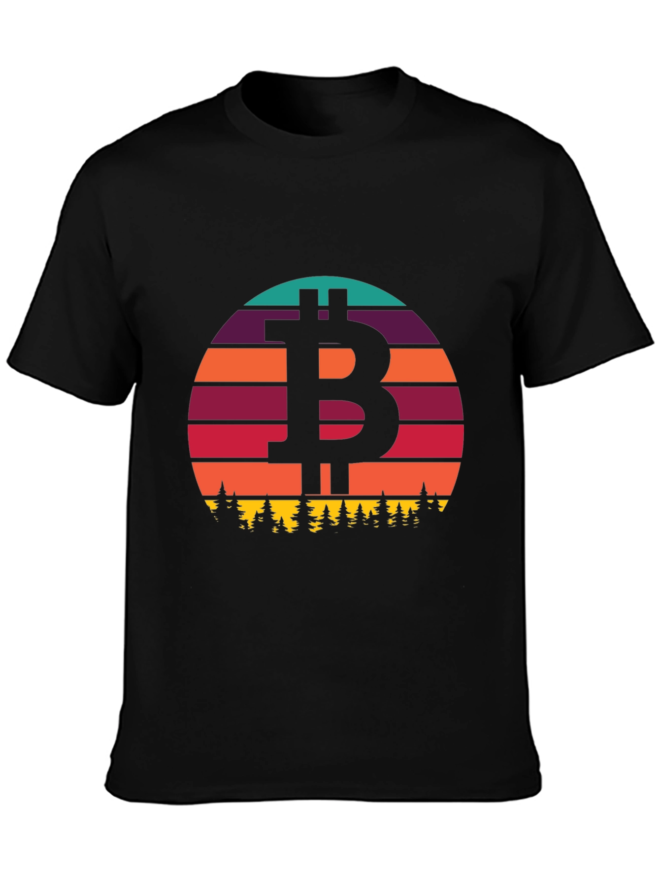 Bitcoin Sunset T-Shirt - Crypto Style
