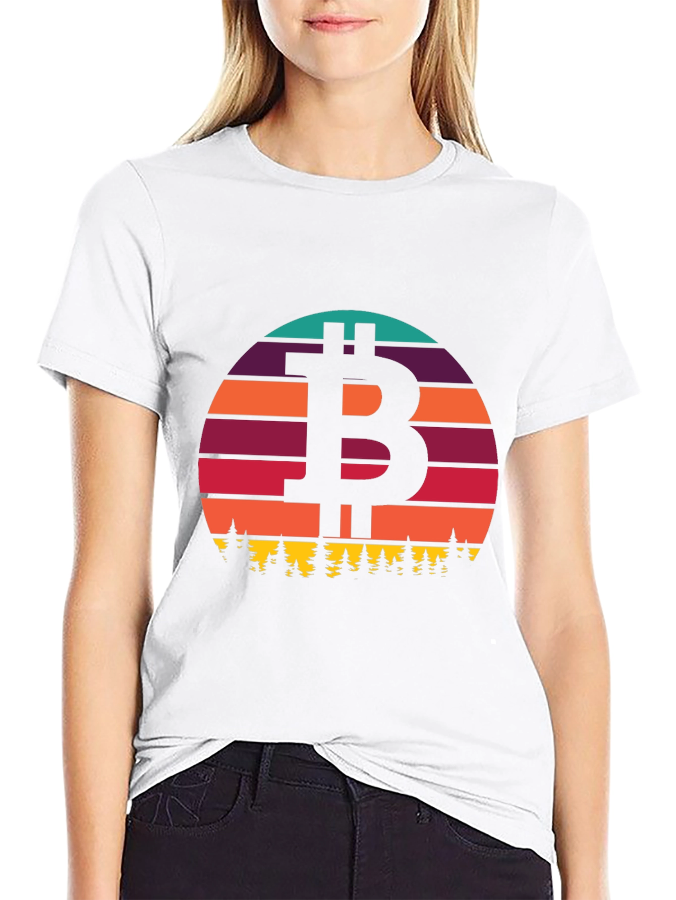 Bitcoin Sunset T-Shirt - Crypto Style