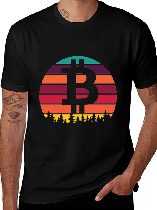 Bitcoin Sunset T-Shirt - Crypto Style
