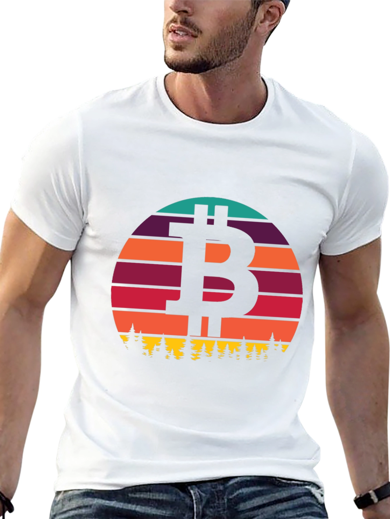 Bitcoin Sunset T-Shirt - Crypto Style