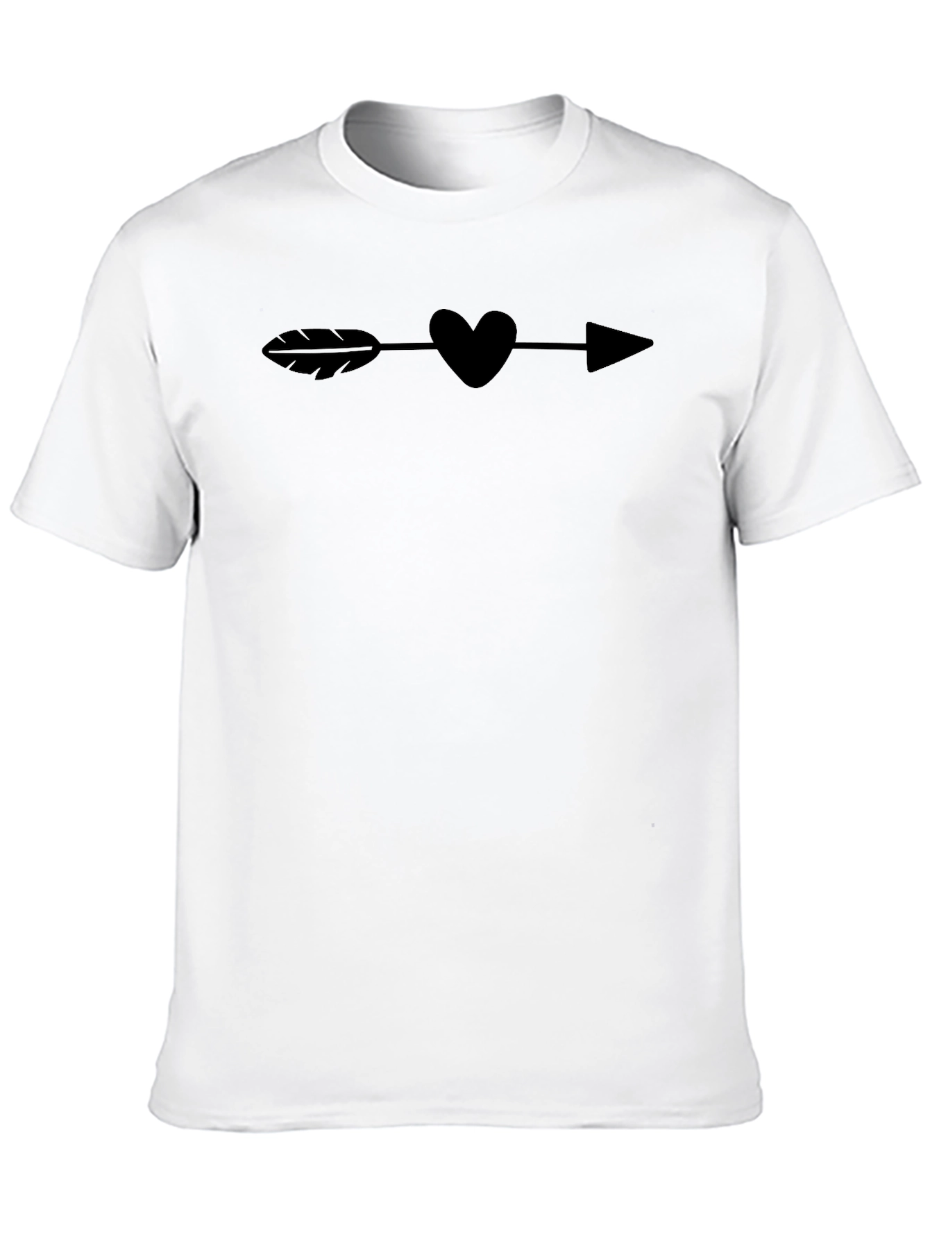 Heart Arrow T-Shirt - Romantic Graphic Tee