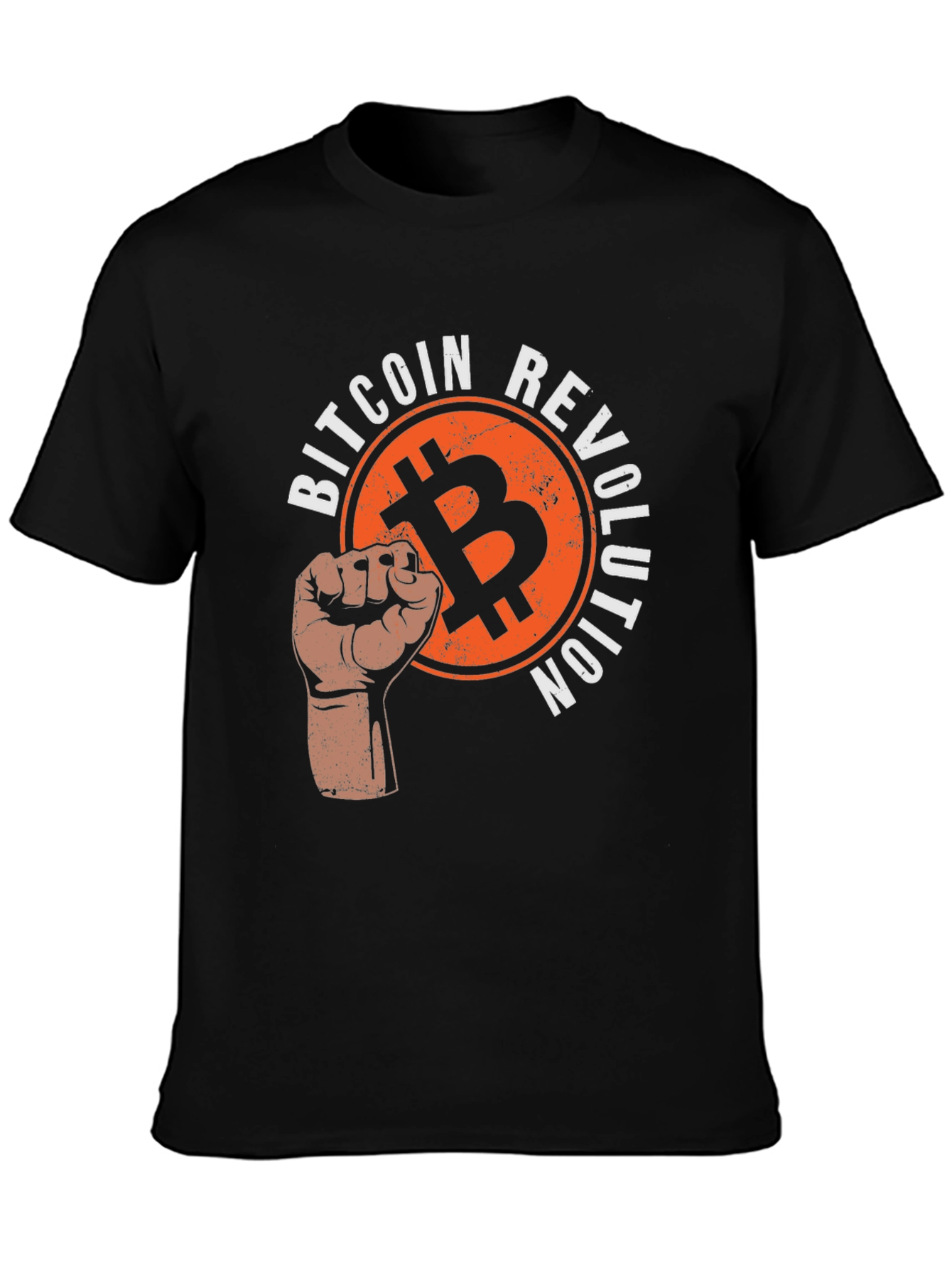 Bitcoin Revolution Graphic T-Shirt - Black