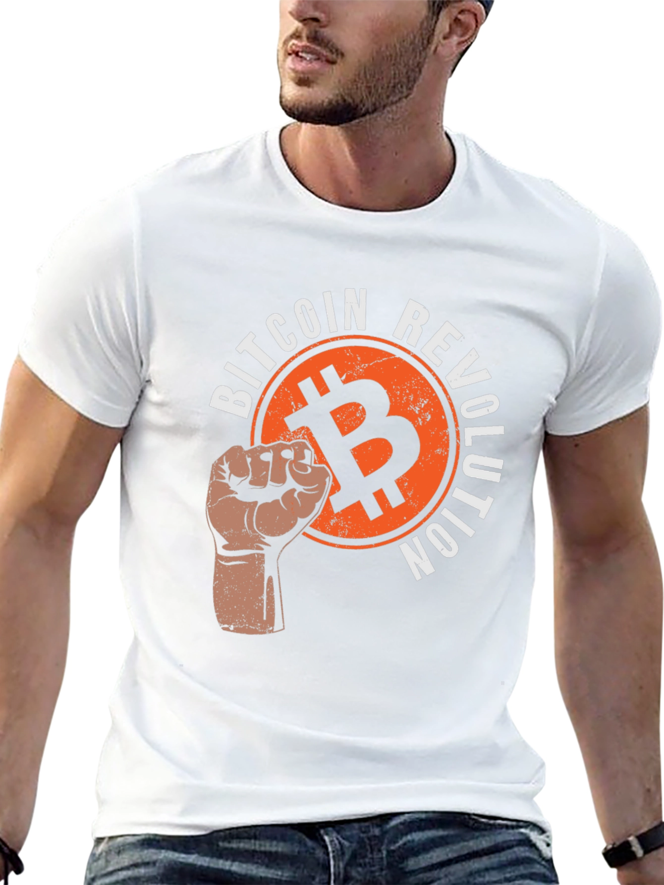 Bitcoin Revolution Graphic T-Shirt - Black
