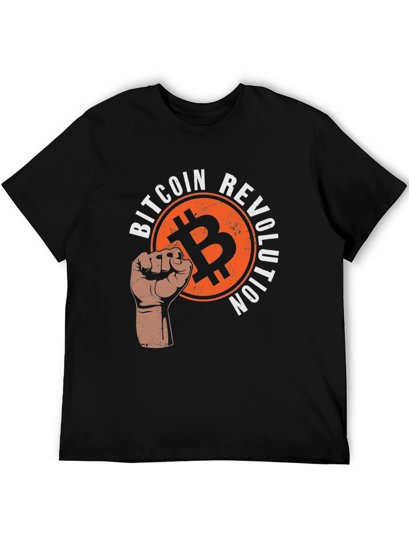 Bitcoin Revolution Graphic T-Shirt - Black