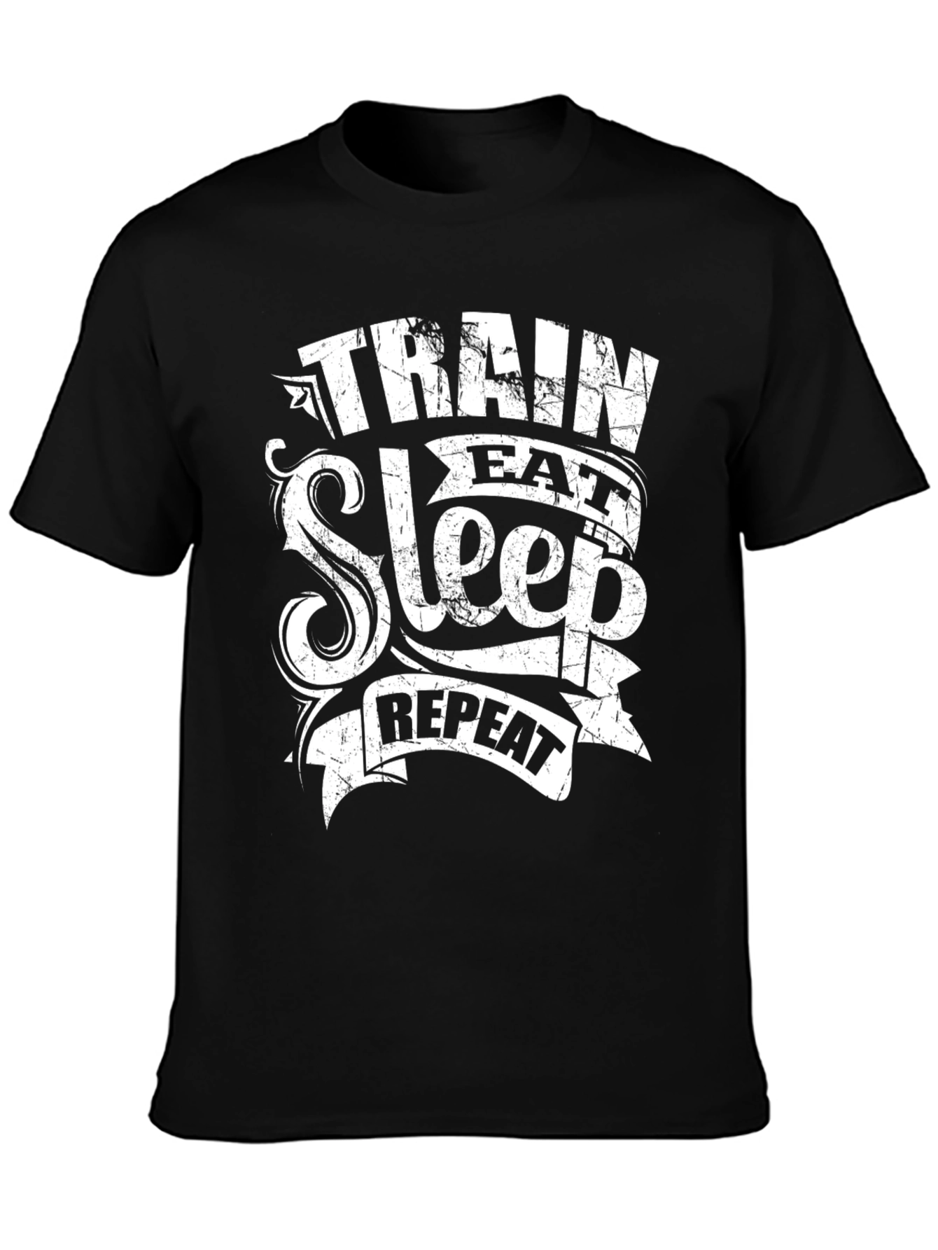 Train Eat Sleep Repeat Graphic T-Shirt