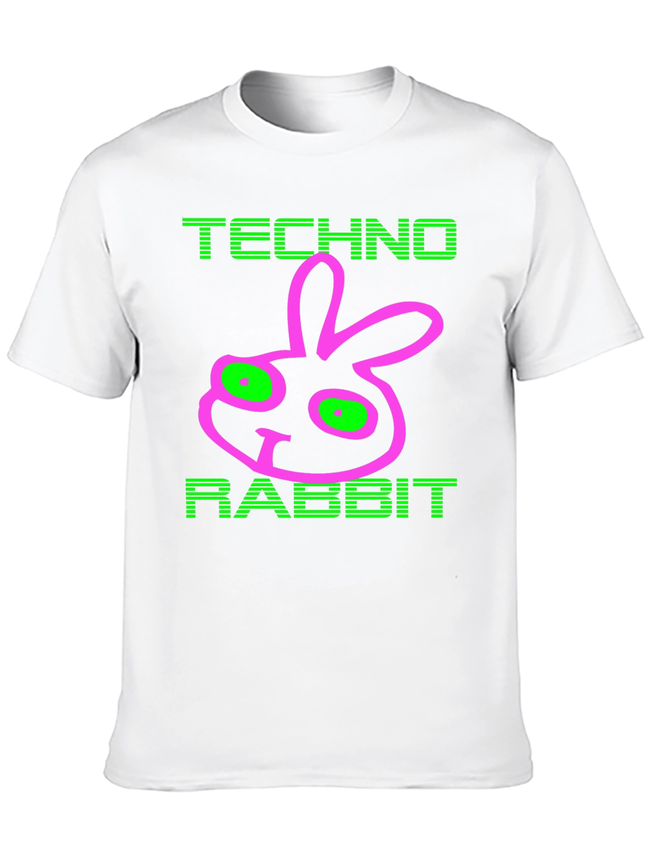 Techno Rabbit Graphic Tee - Mens Black T-Shirt