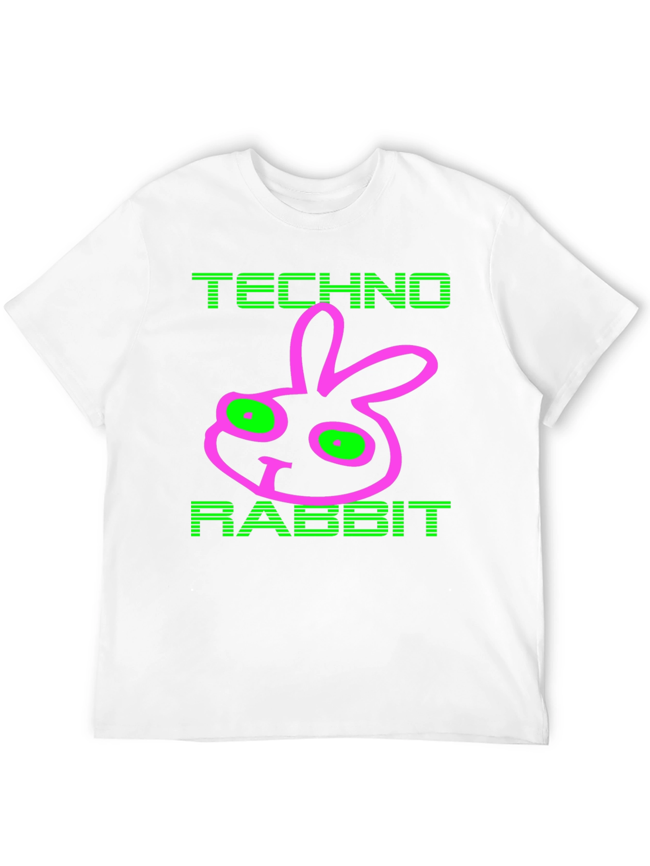 Techno Rabbit Graphic Tee - Mens Black T-Shirt
