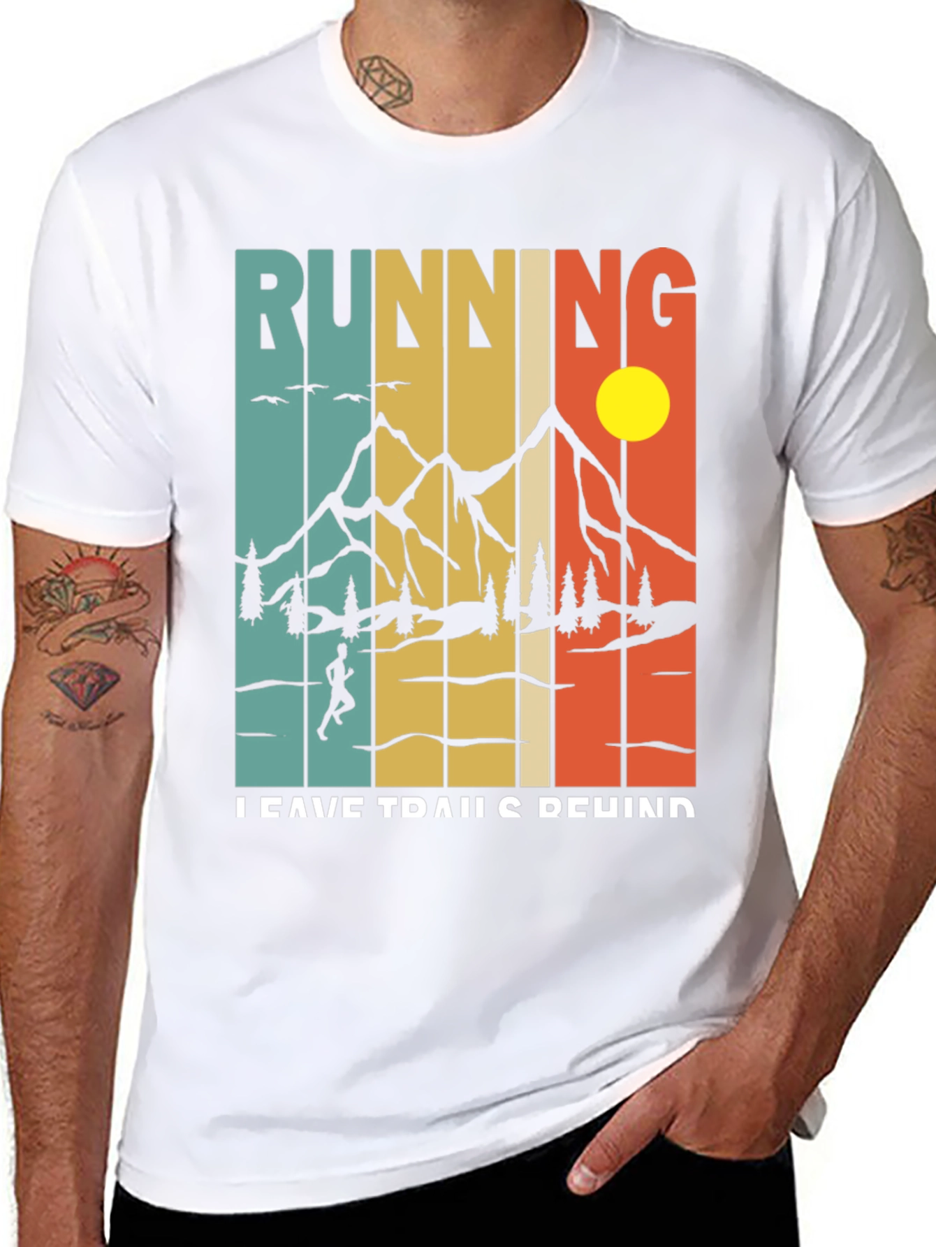 Running Leave Trails Behind Graphic Tee