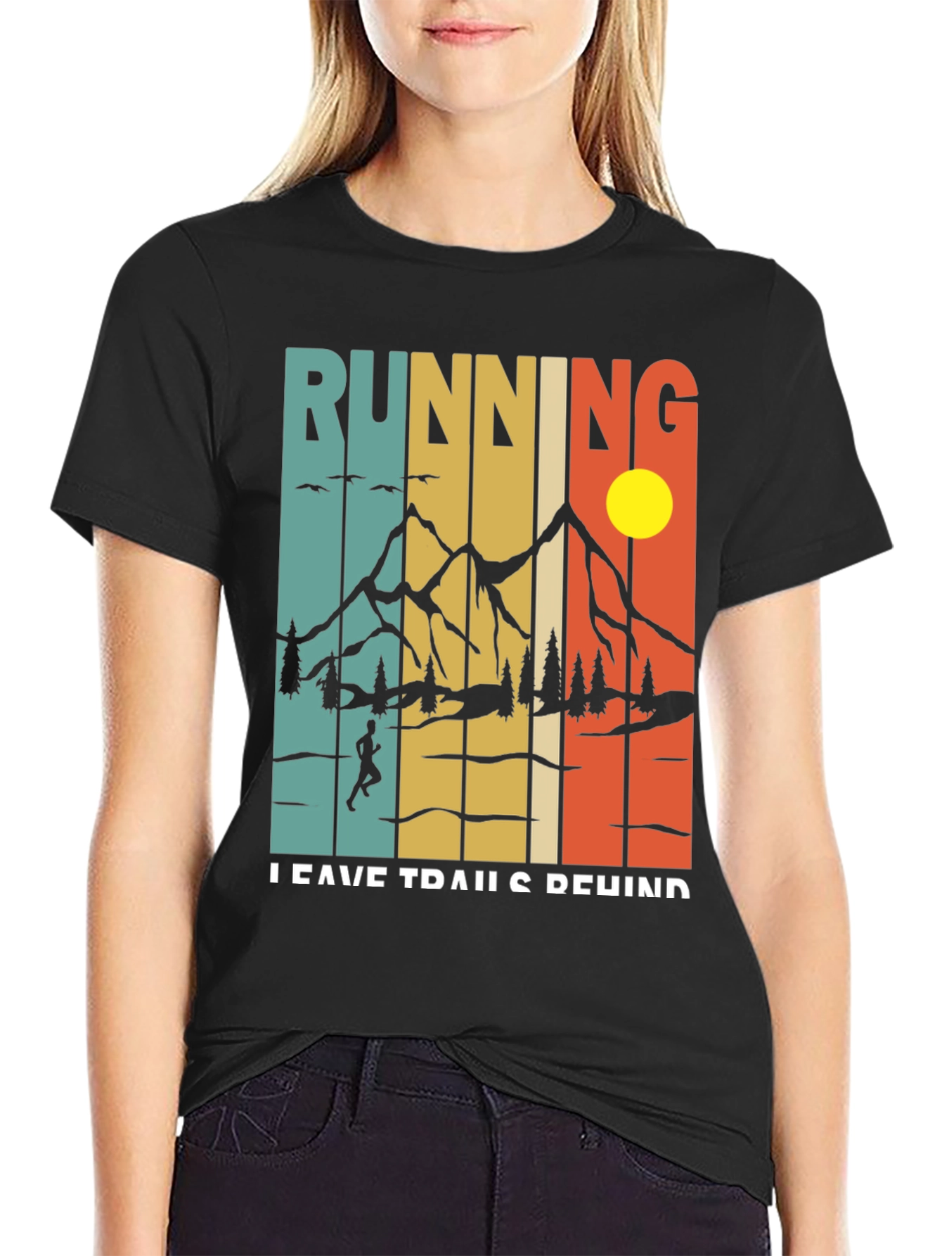 Running Leave Trails Behind Graphic Tee