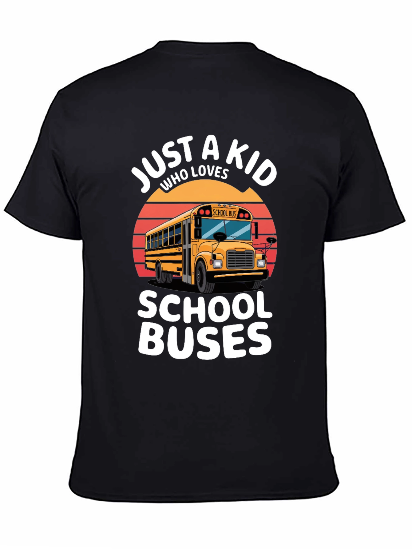 Just A Kid Who Loves School Buses T-Shirt