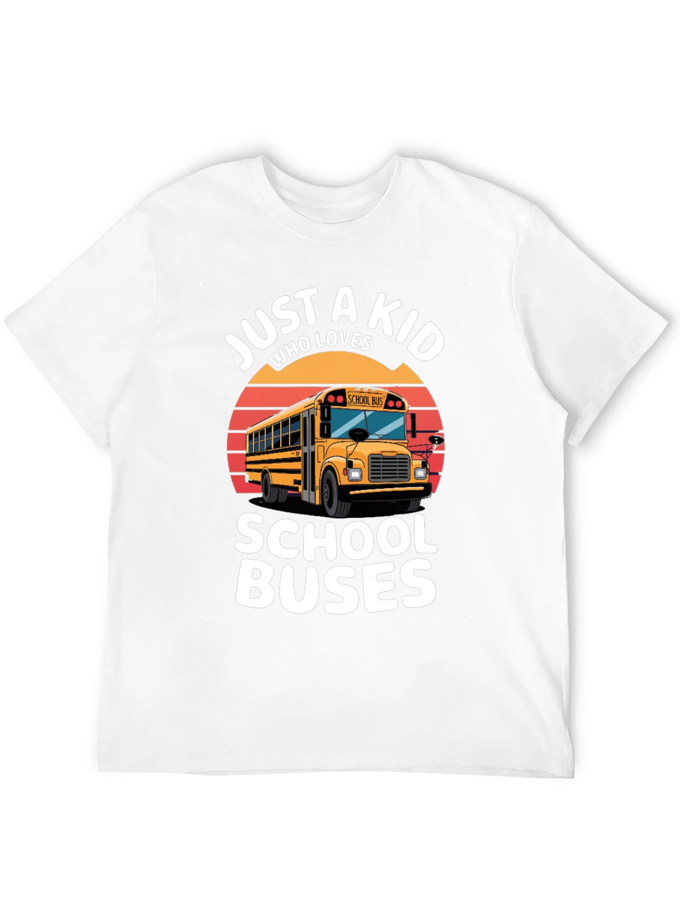 Just A Kid Who Loves School Buses T-Shirt