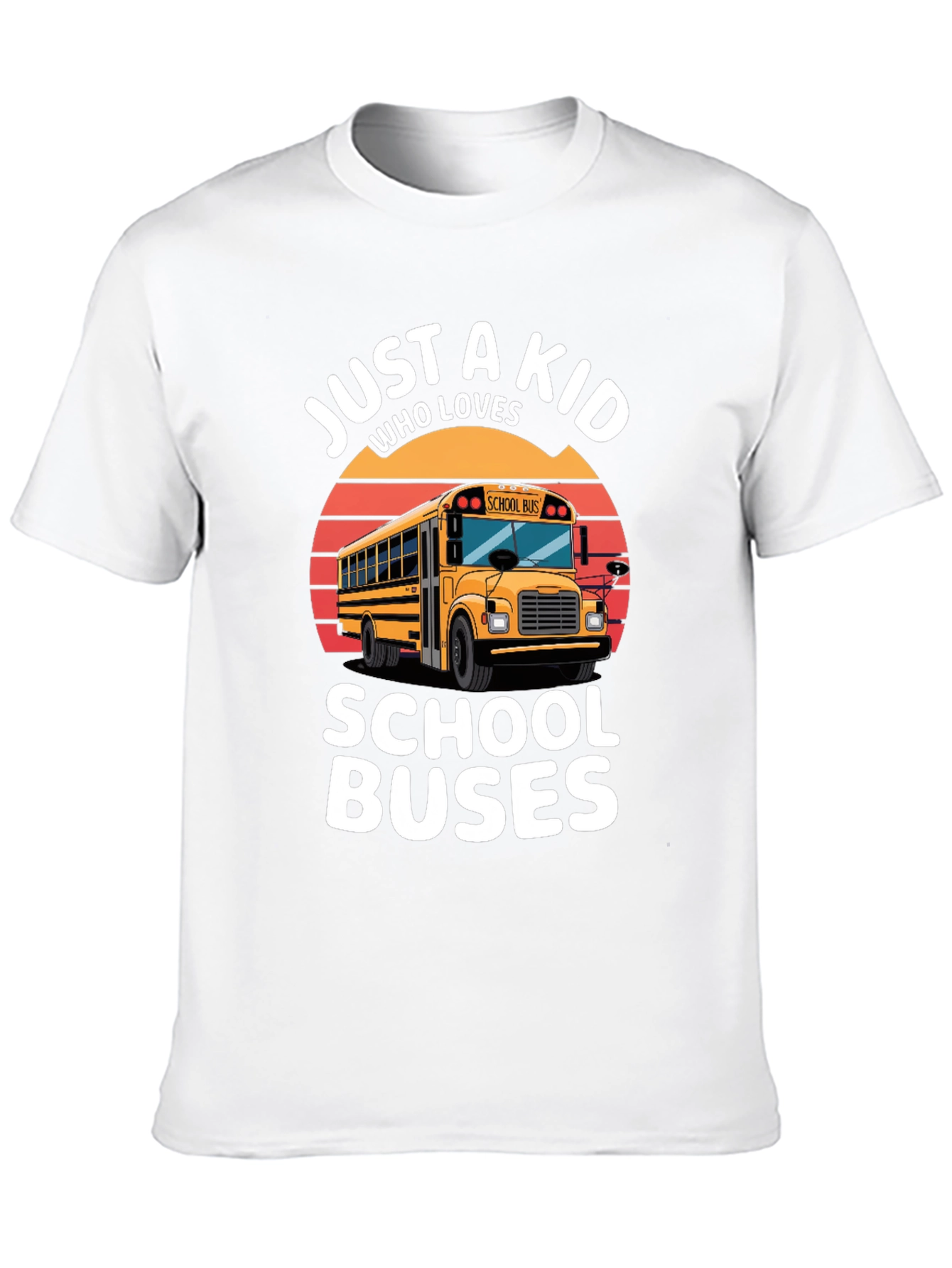 Just A Kid Who Loves School Buses T-Shirt