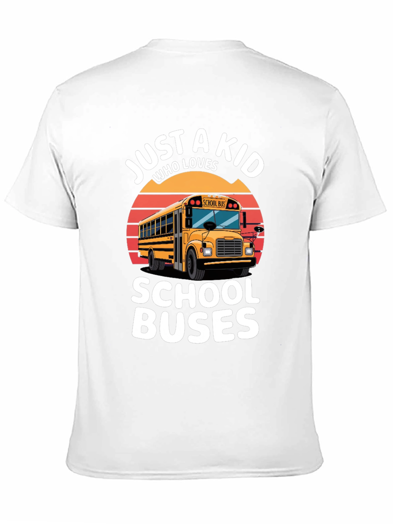 Just A Kid Who Loves School Buses T-Shirt