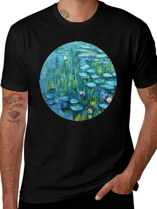 Monet Lily Pads Graphic Tee - Stylish Art T-Shirt