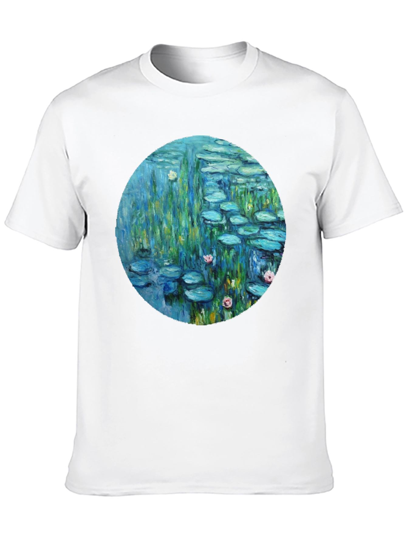 Monet Lily Pads Graphic Tee - Stylish Art T-Shirt