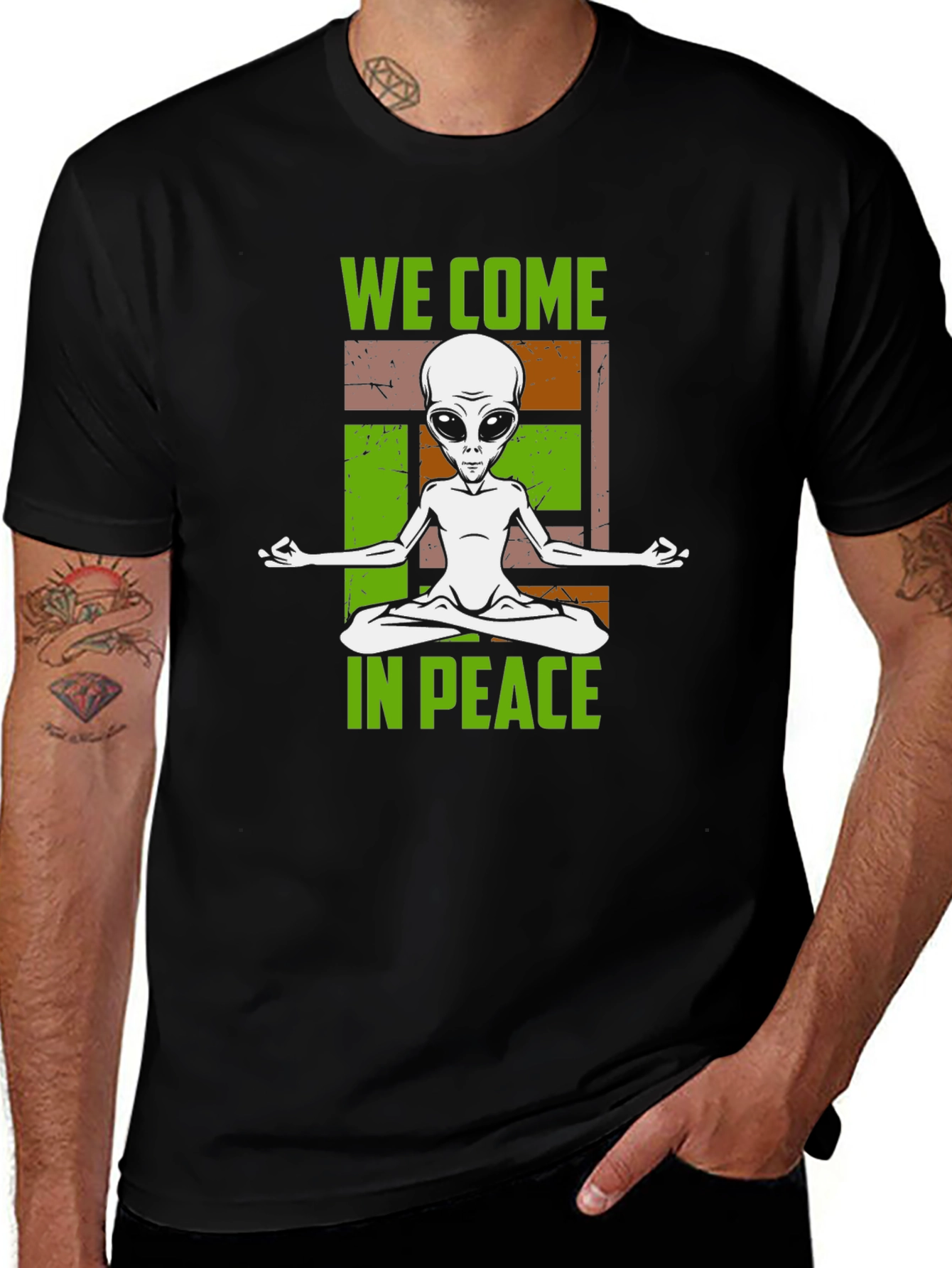 We Come in Peace Alien T-Shirt