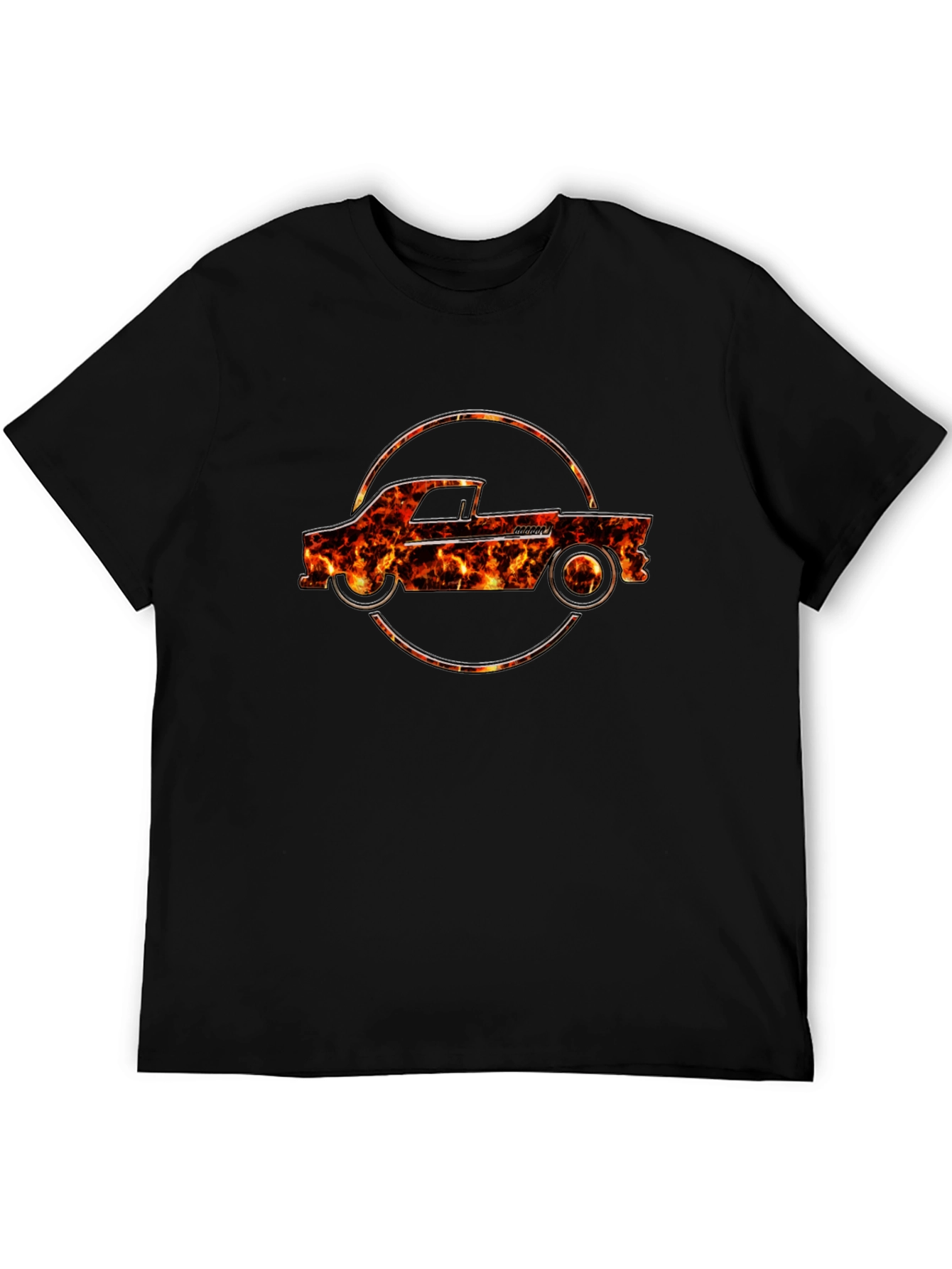 Flame Truck Graphic Tee - Cool Car T-Shirt