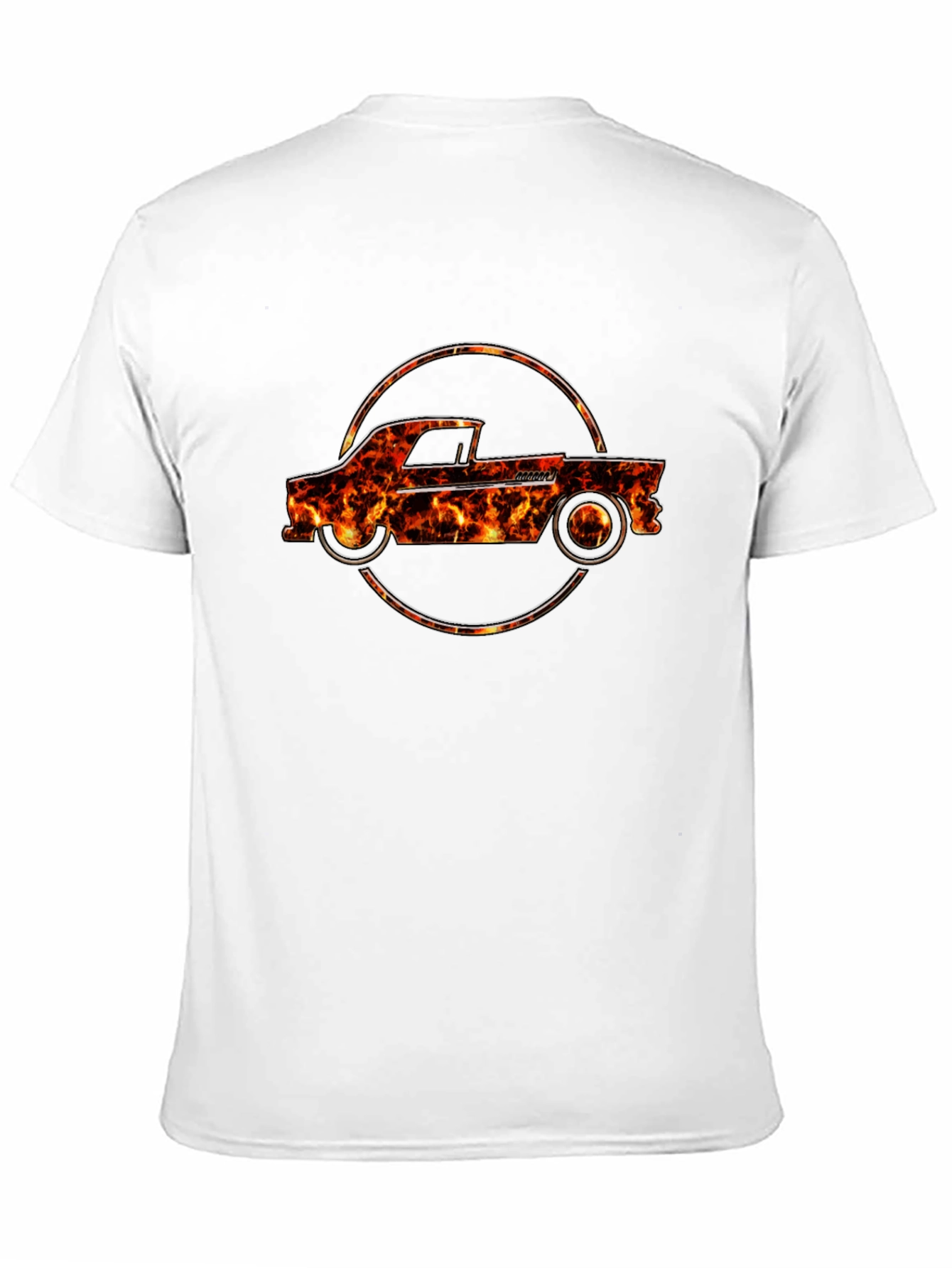Flame Truck Graphic Tee - Cool Car T-Shirt