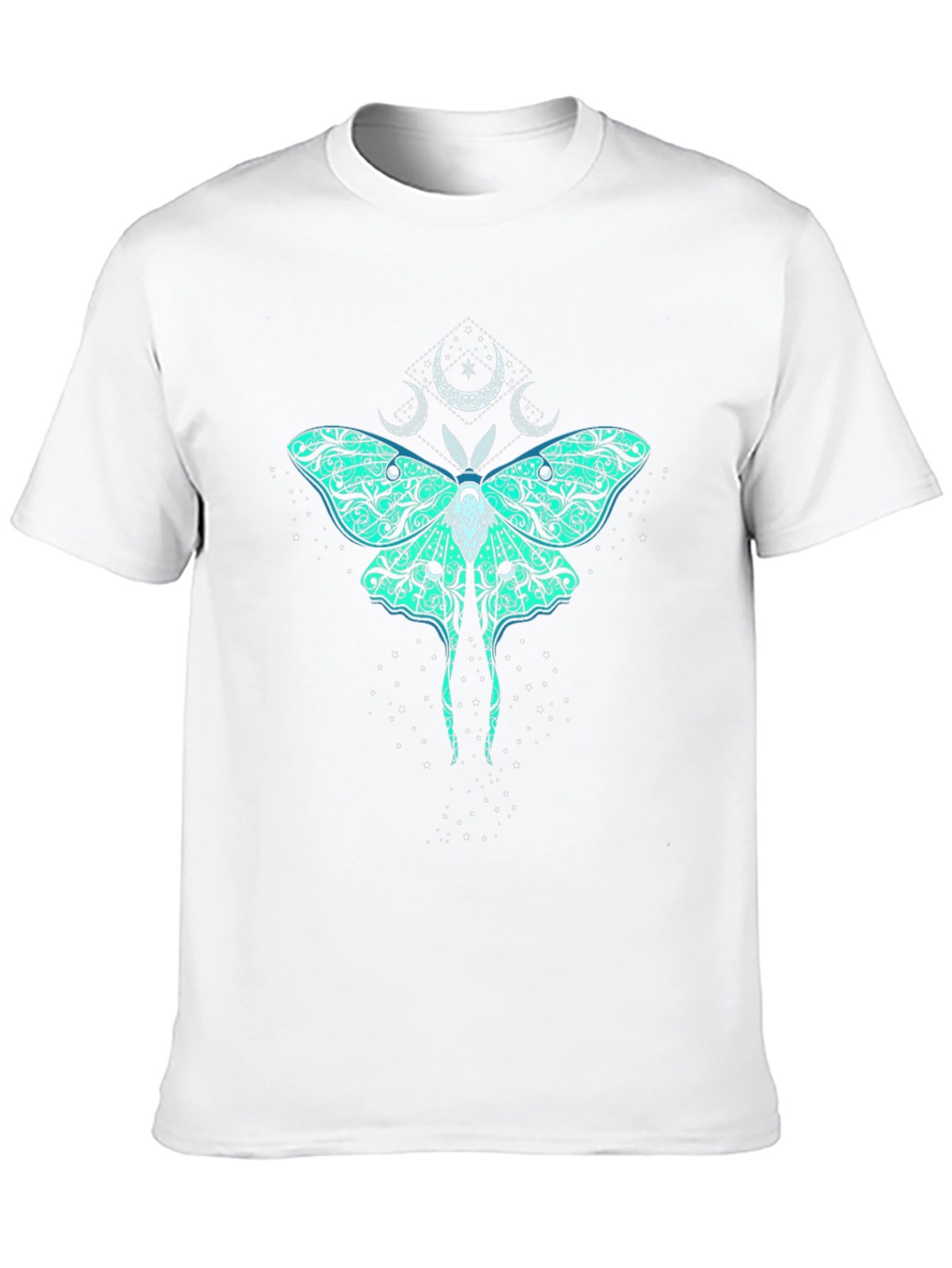 Mystic Moth Graphic Tee - Black Cotton T-Shirt