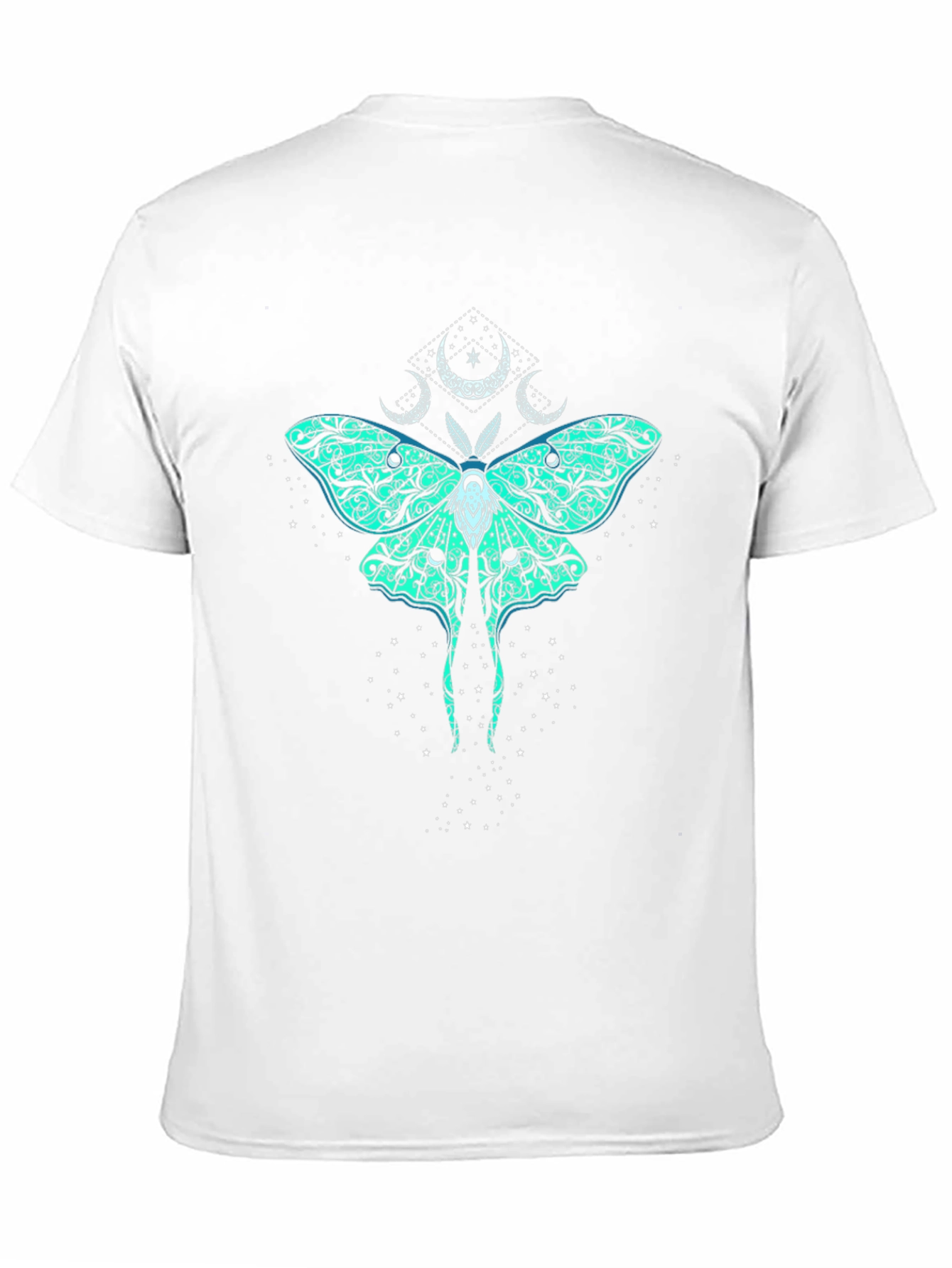 Mystic Moth Graphic Tee - Black Cotton T-Shirt